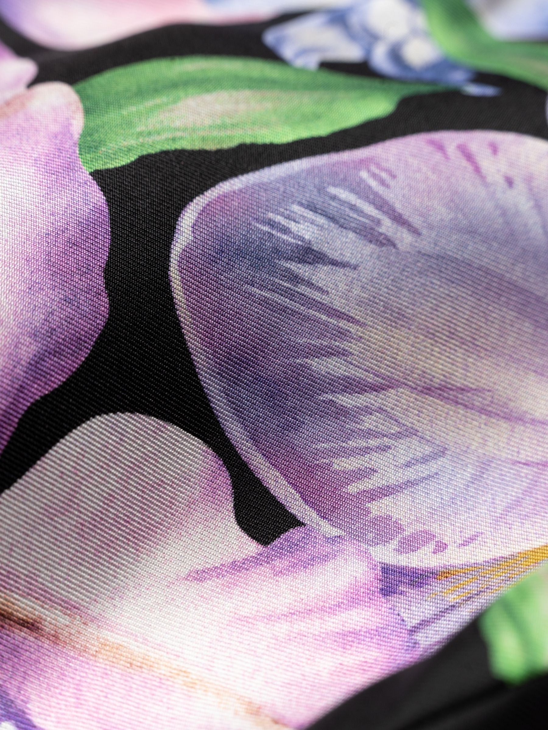 The Attico Flower printed silk twill Dress Multicolor