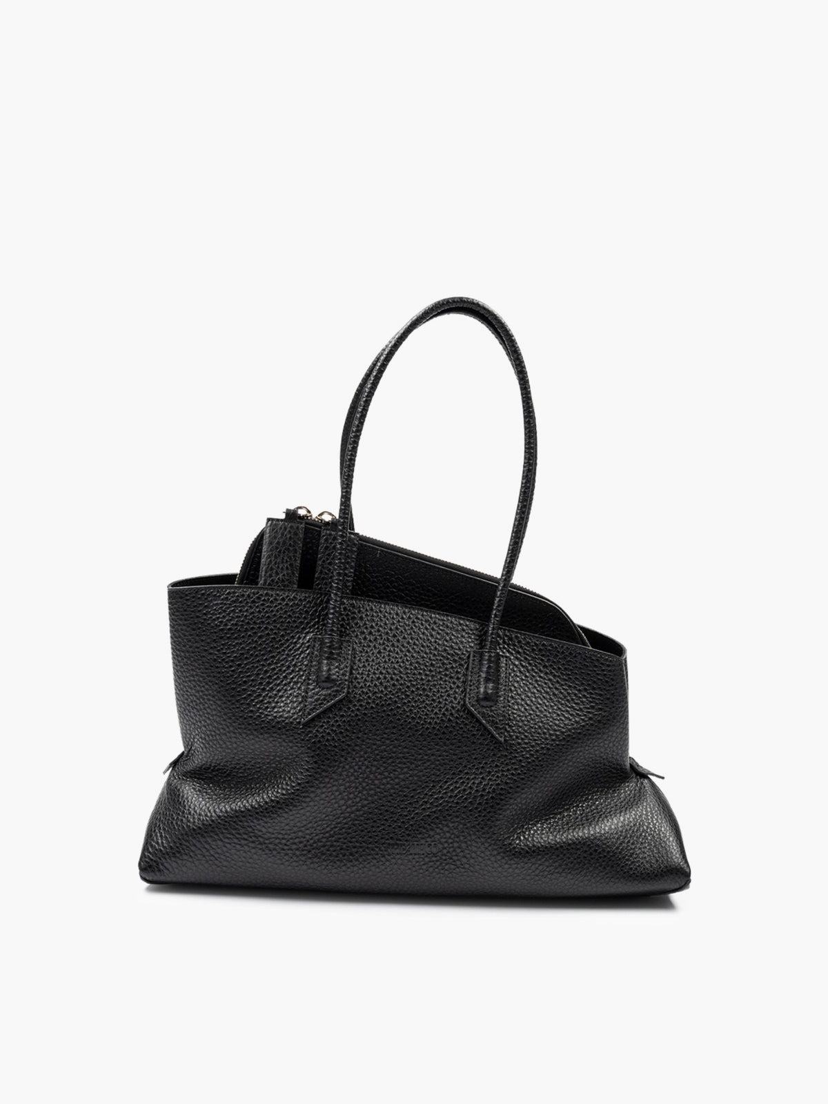 The Attico La Passeggiata Medium Grained Leather Black