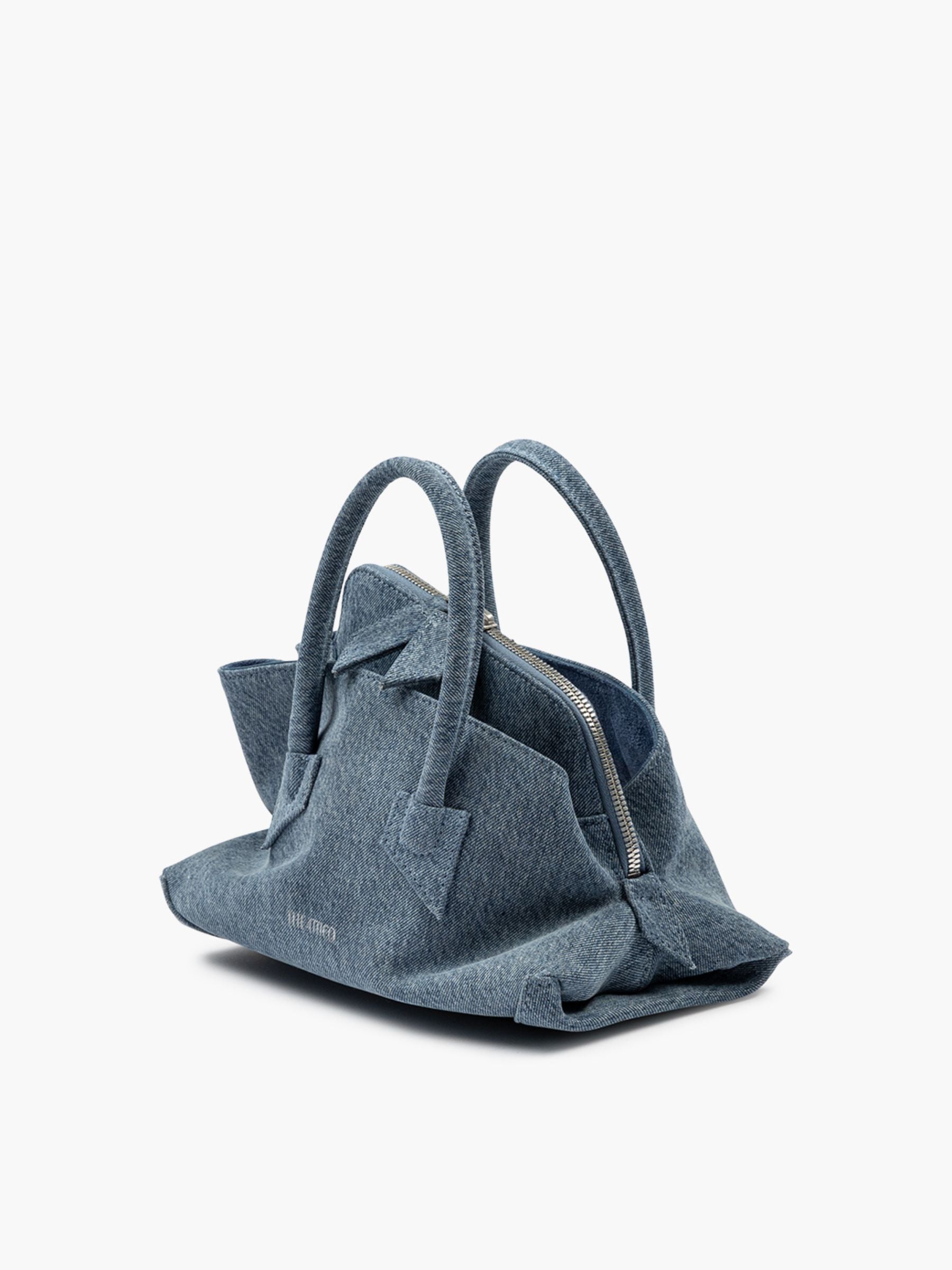The Attico La Passeggiata Mini Washed Denim Bag
