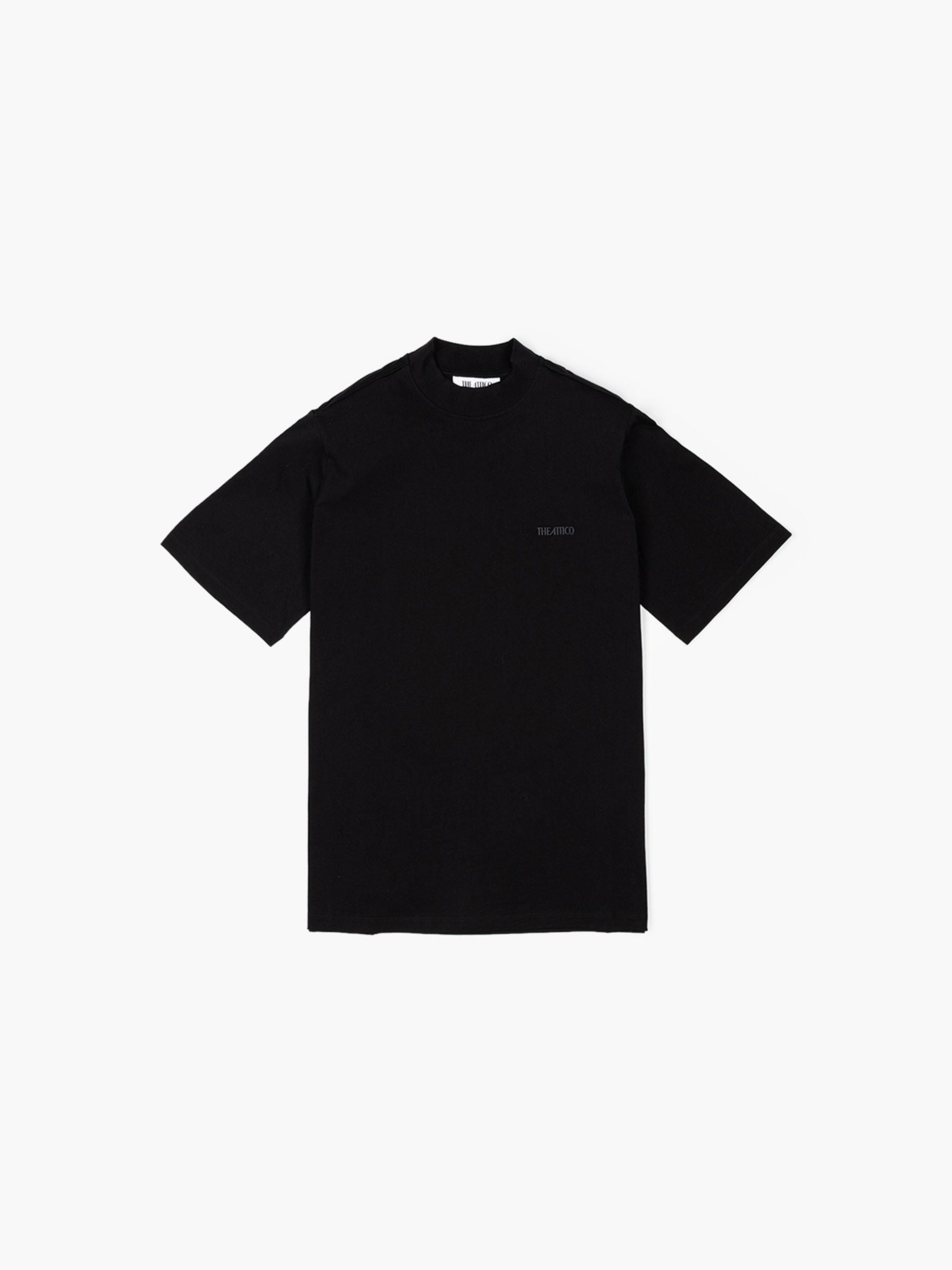 The Attico Shoulder Pad Tee Black