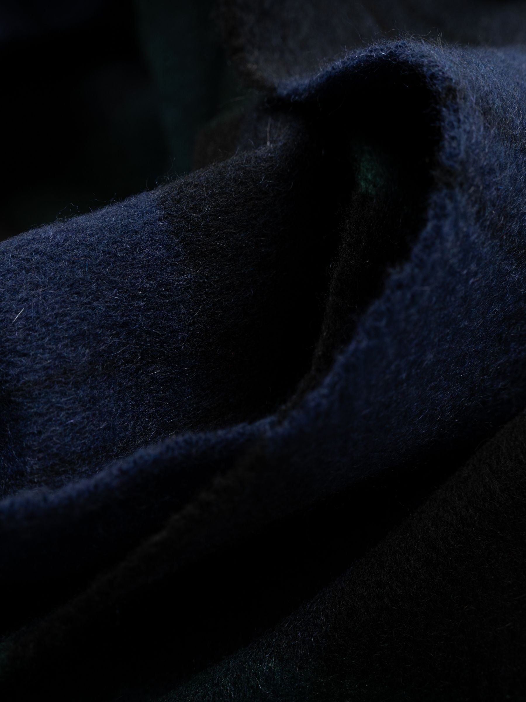 Toteme Checked Cashmere Scarf Midnight Green