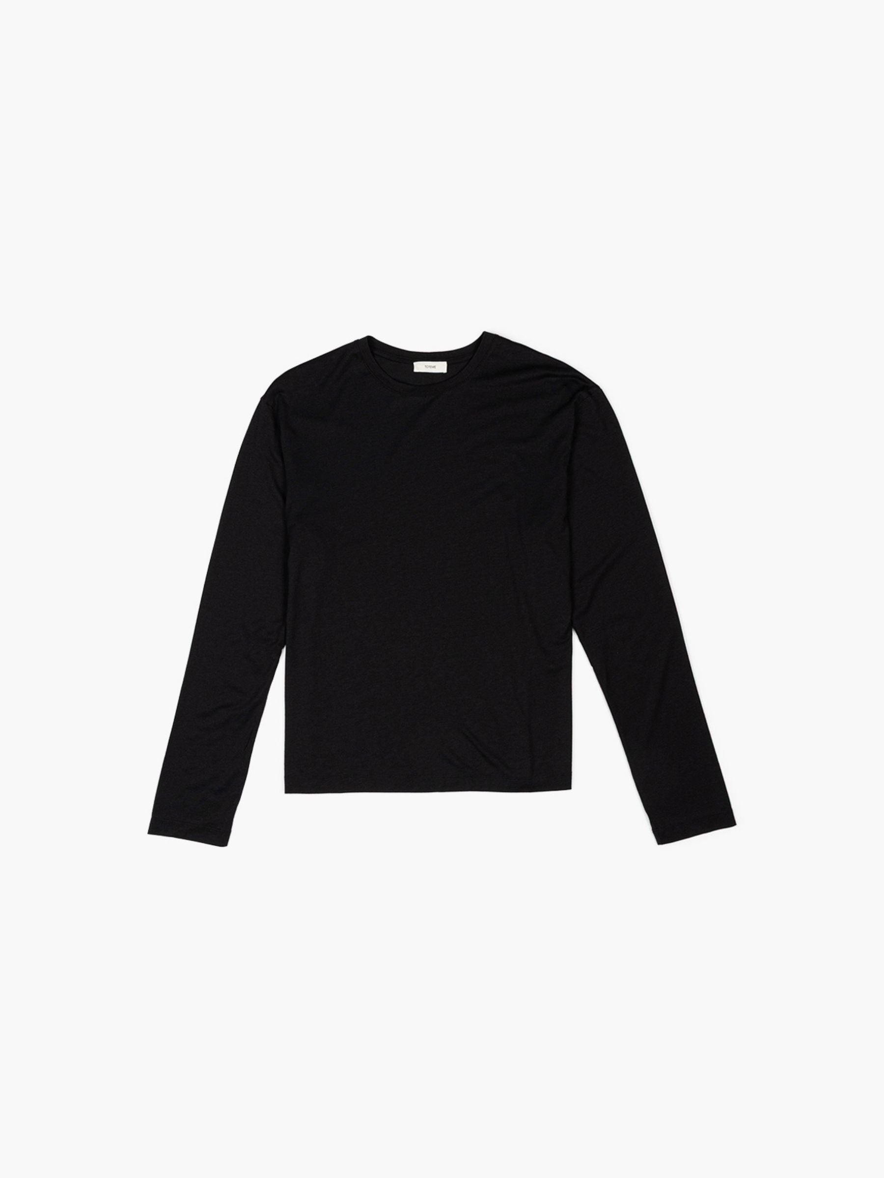 Toteme Classic Long Sleeve Tee Black