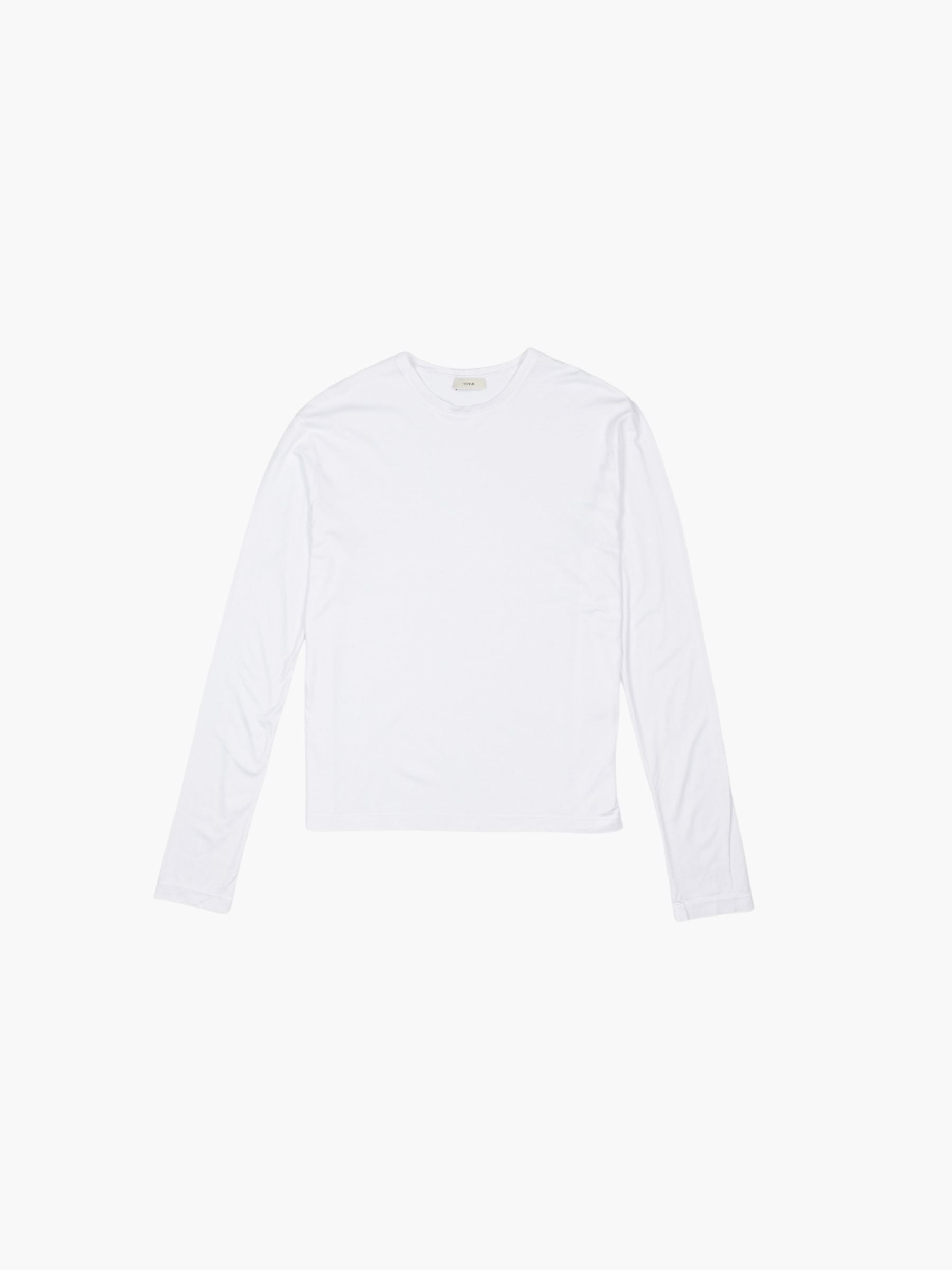 Toteme Classic Long Sleeve Tee White