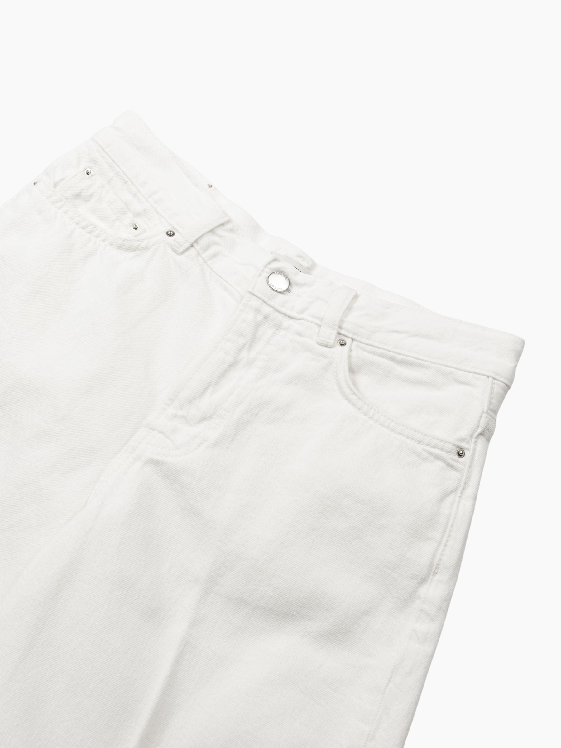 Toteme Denim Board Shorts White