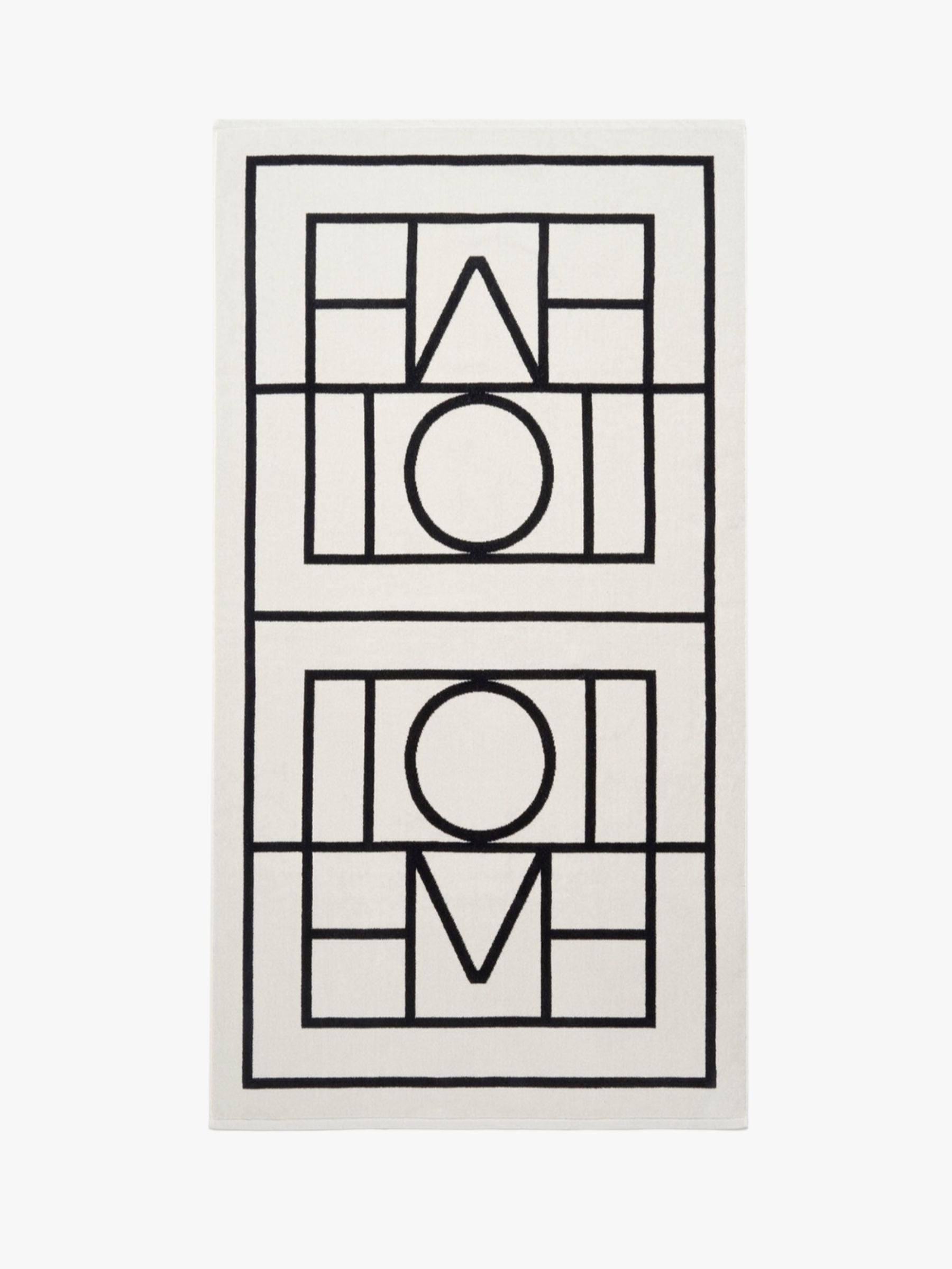 Toteme Monogram Jacquard Beach Towel Ecru