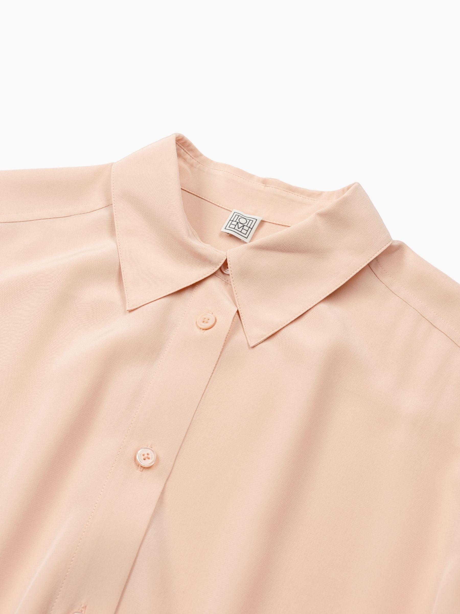 Toteme Pleated Shirtdress Dusty Pink