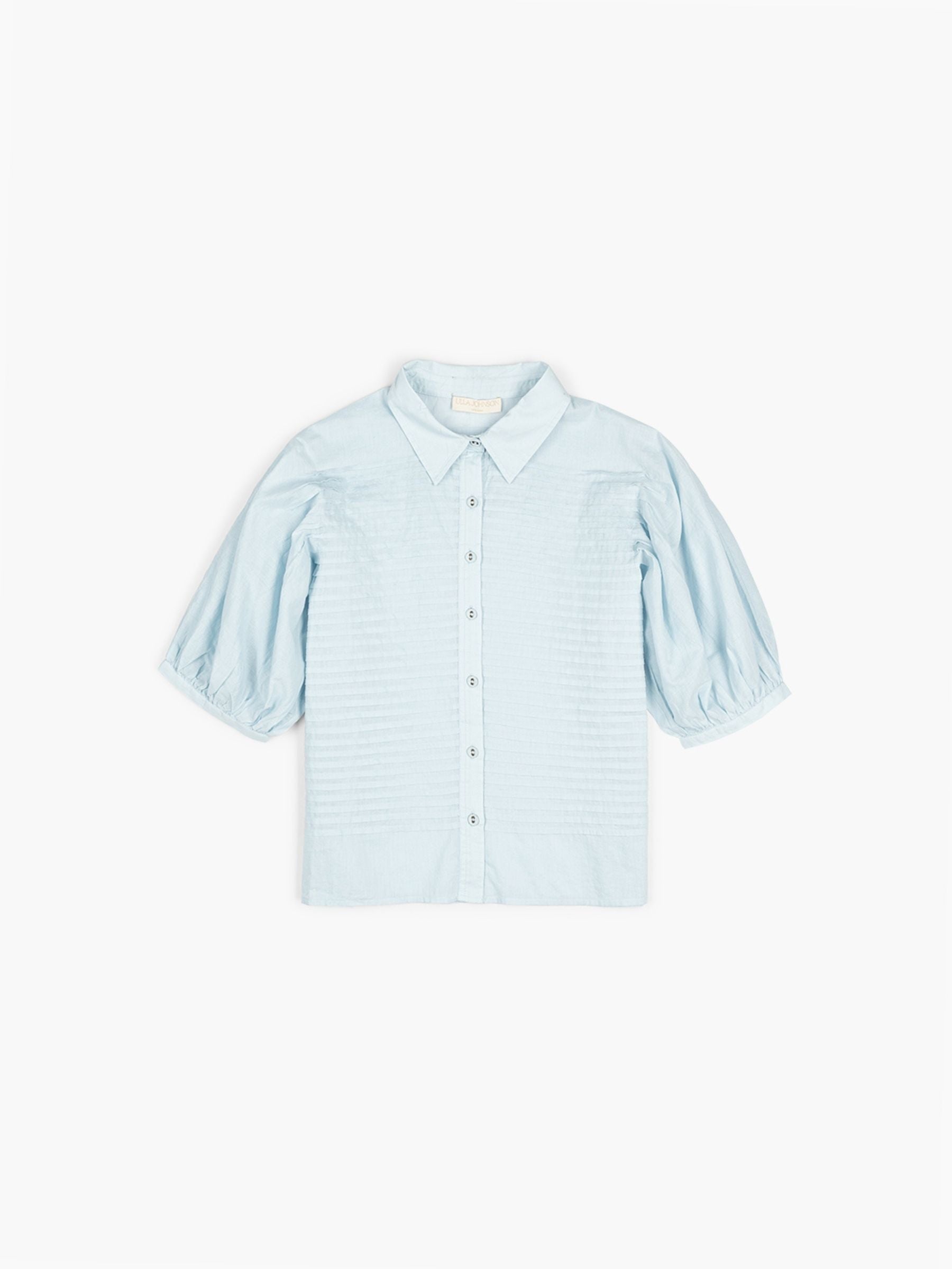 Ulla Johnson Cordelia SS Button Up Top Adriatic