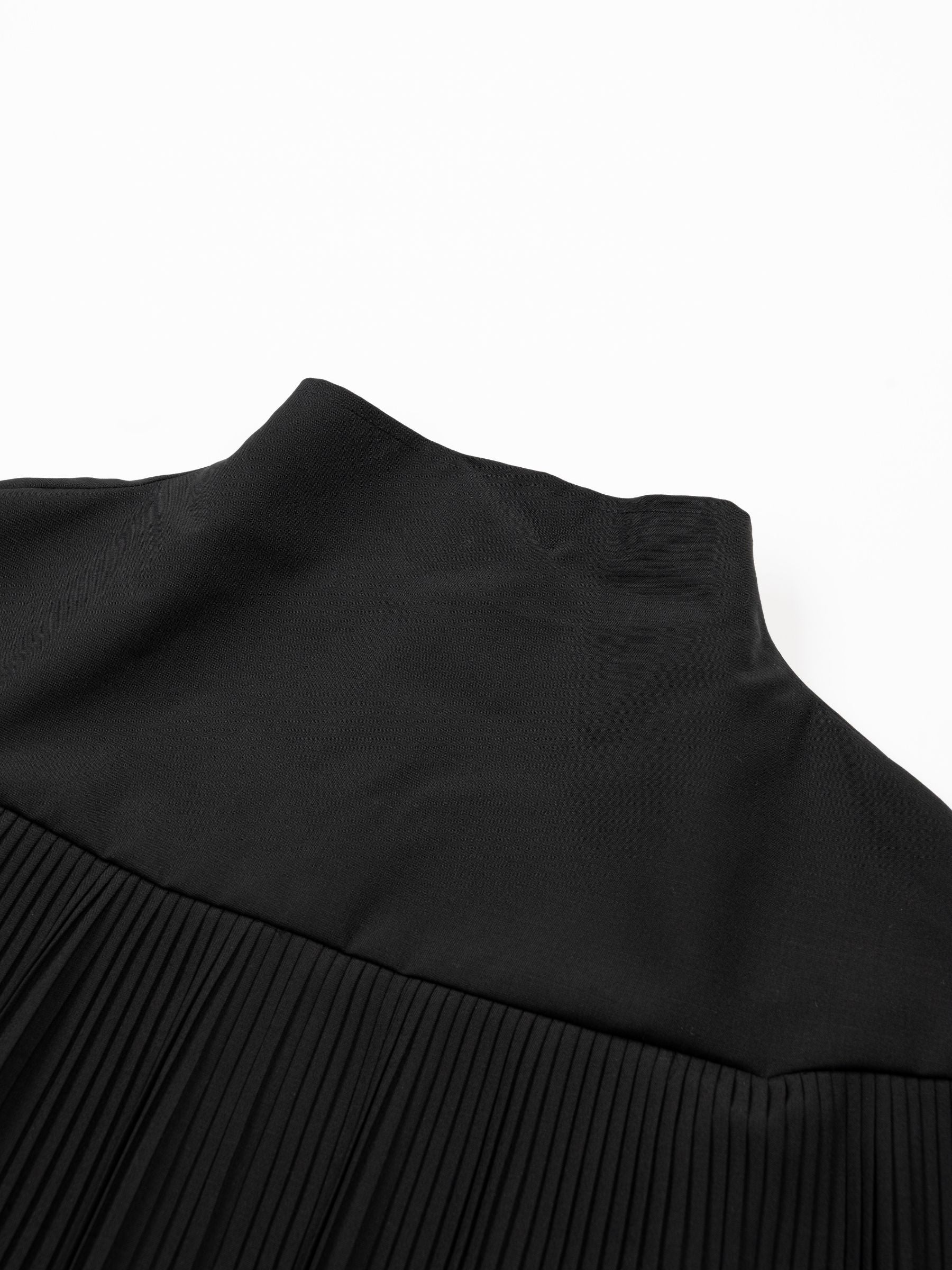 Ulla Johnson Lucille Pleated Wool Mini Dress Black