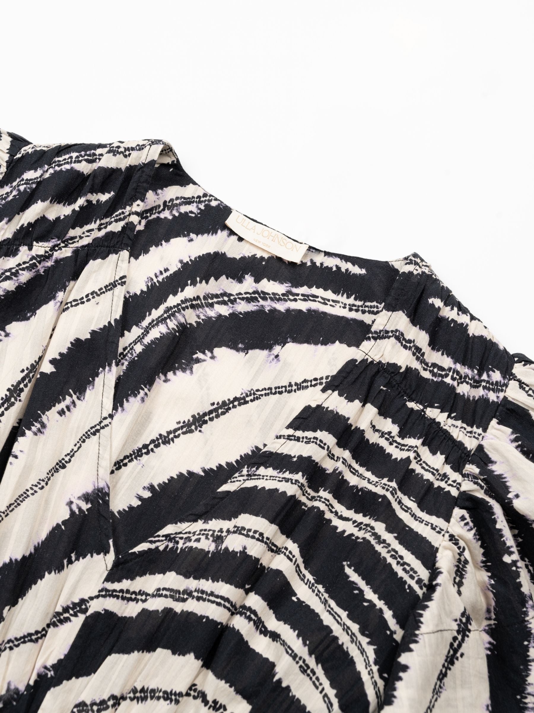 Ulla Johnson Lyria Cotton Dress Shibori Wave
