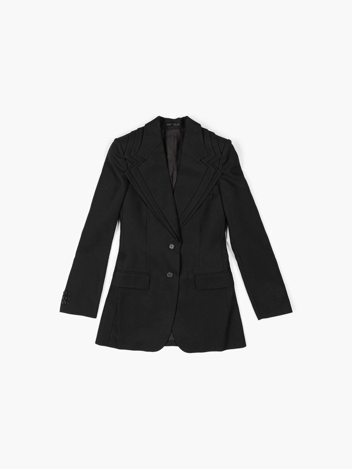 Victor & Rolf Triple Layer Blazer Jacket Black