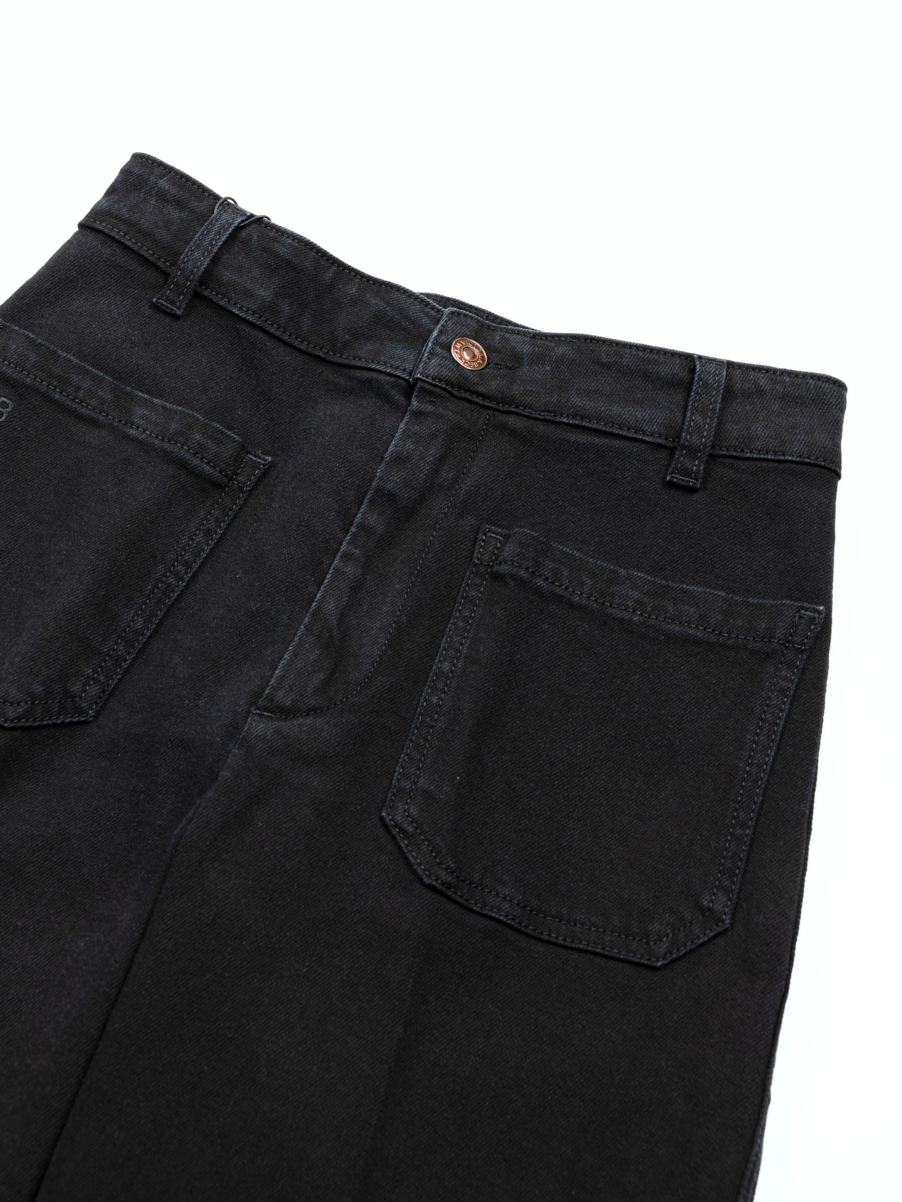 Victoria Beckham Alina Jean Washed Black