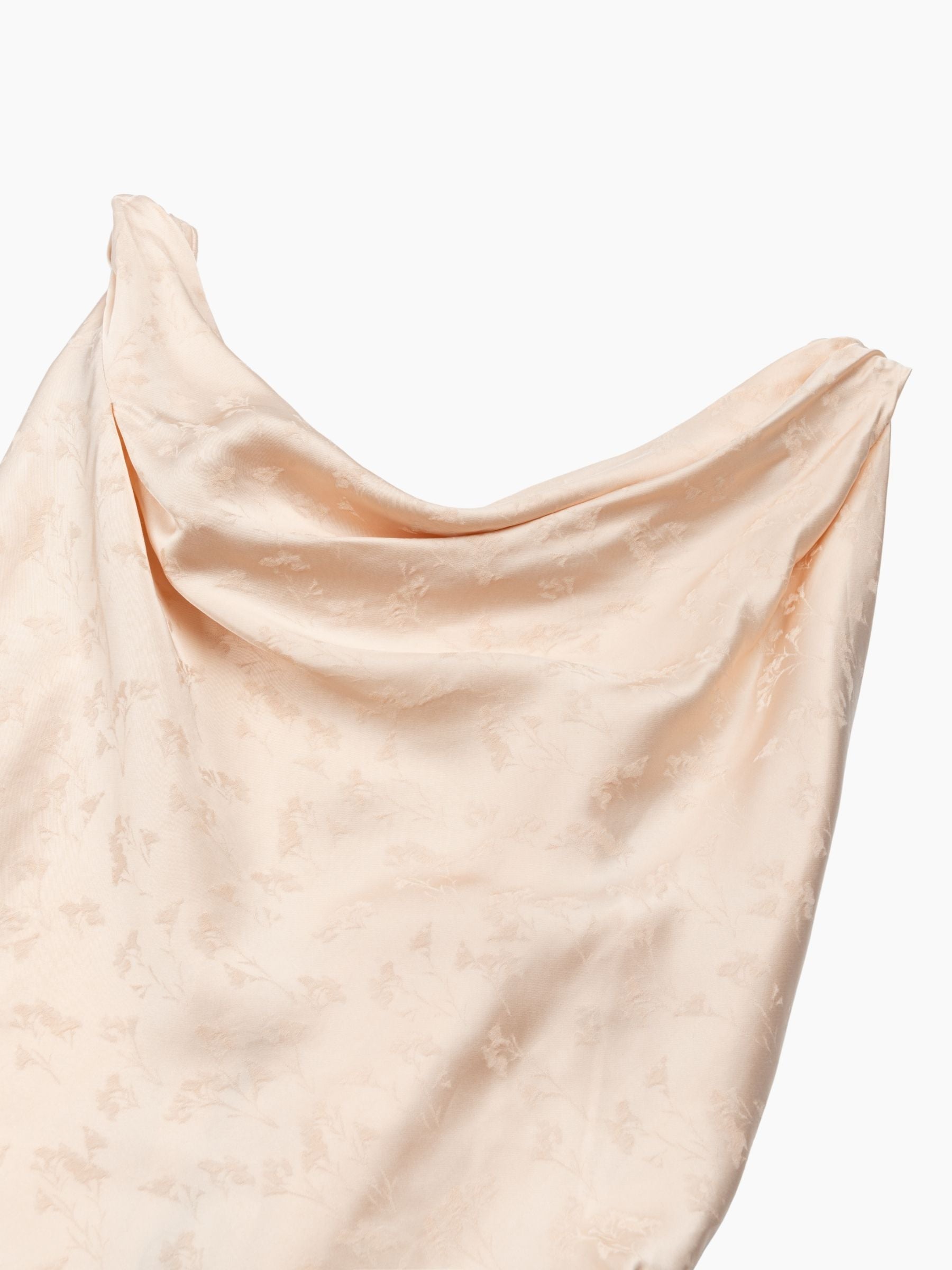 Victoria Beckham Asymmetric Drape Gown Blossom