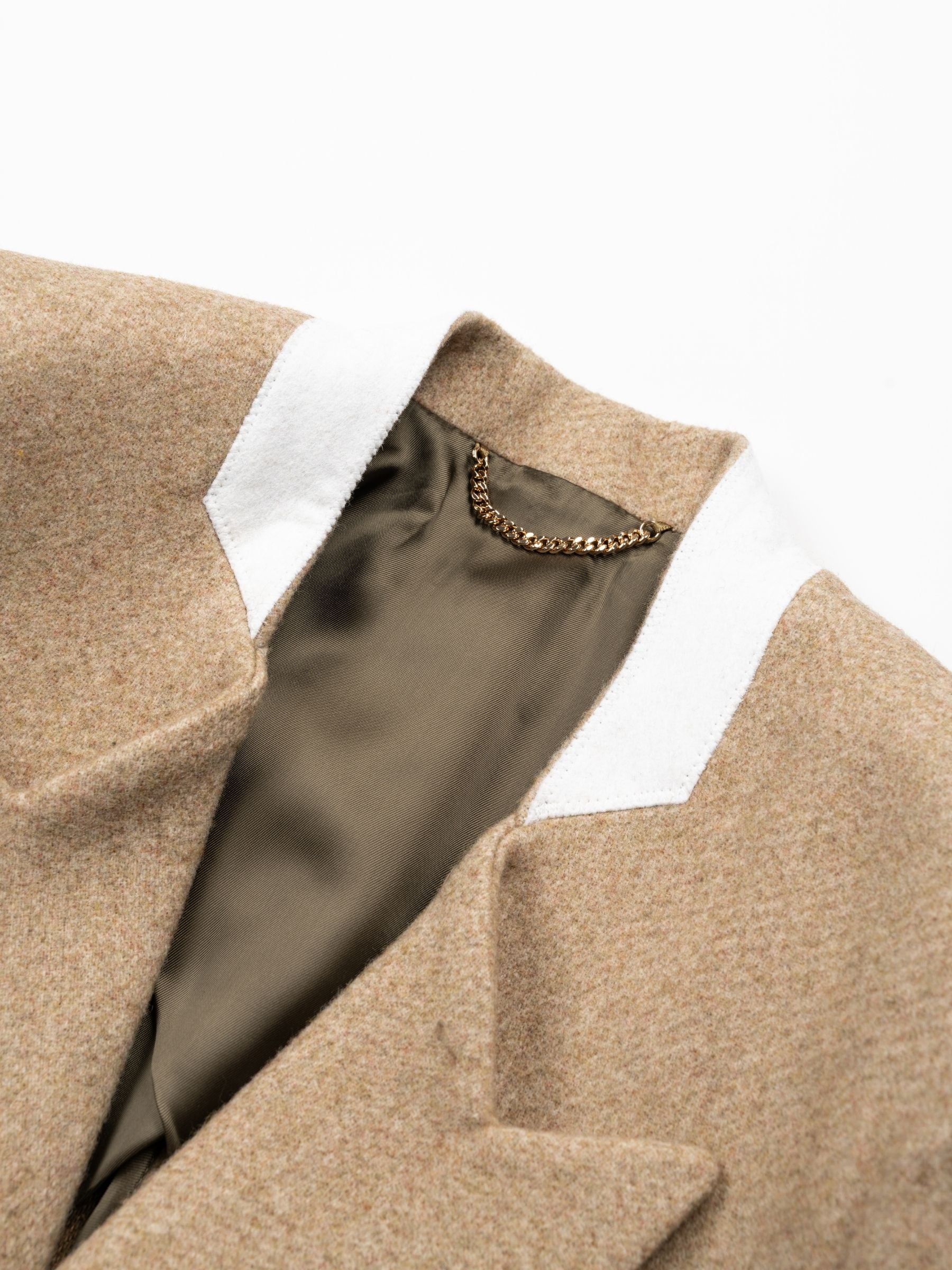 Victoria Beckham Beatrice Jacket Camel Melange