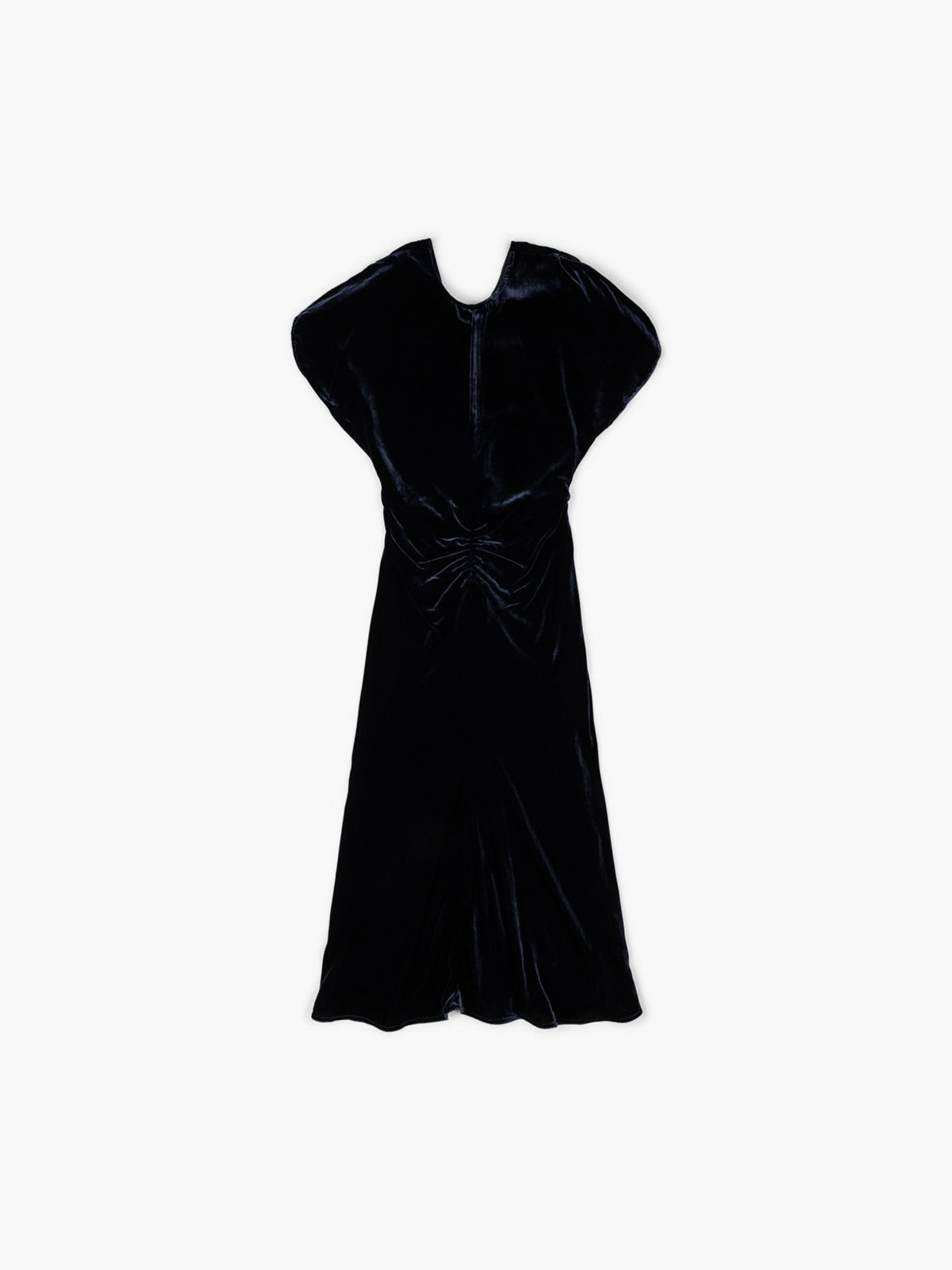 Victoria Beckham Bela Midi Dress Navy