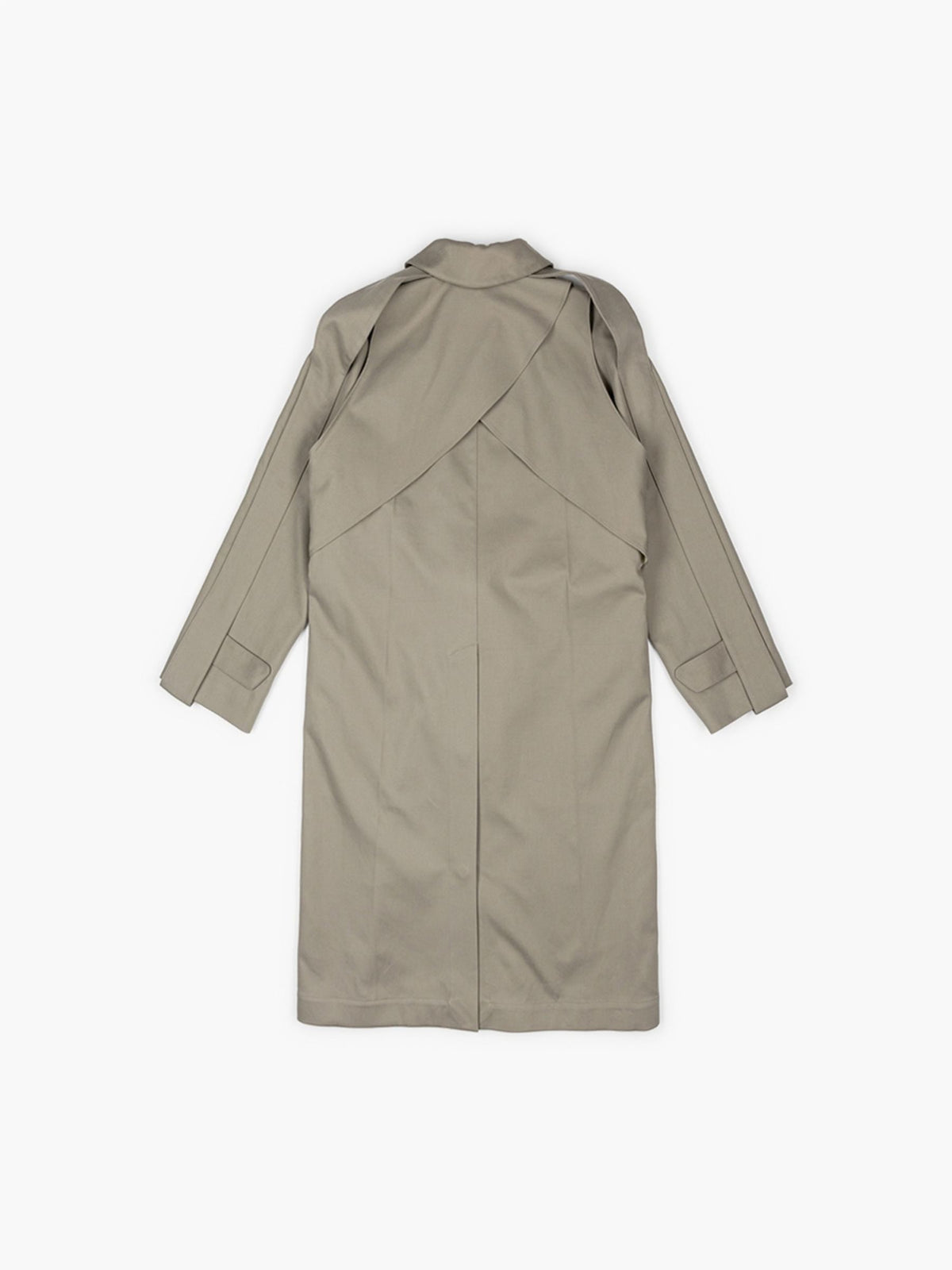 Victoria Beckham Car Coat Spruce Green Linen