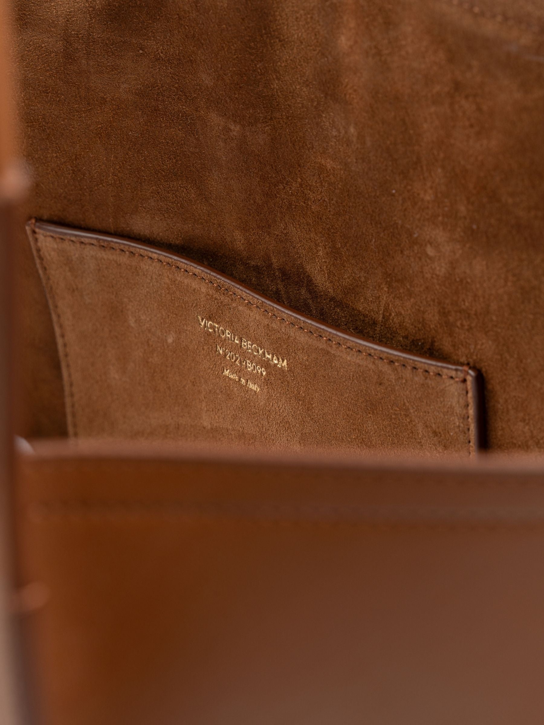 Victoria Beckham Large Victoria Tote Bag Dark Tan