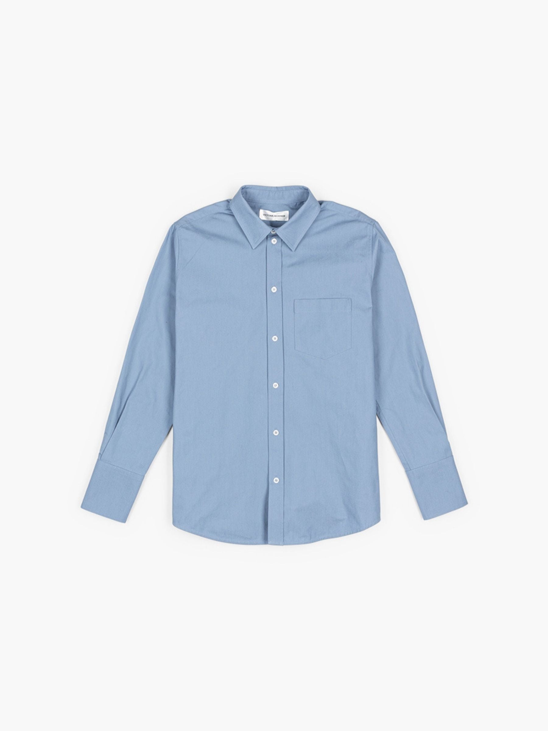 Victoria Beckham Perry Shirt Ocean Mist