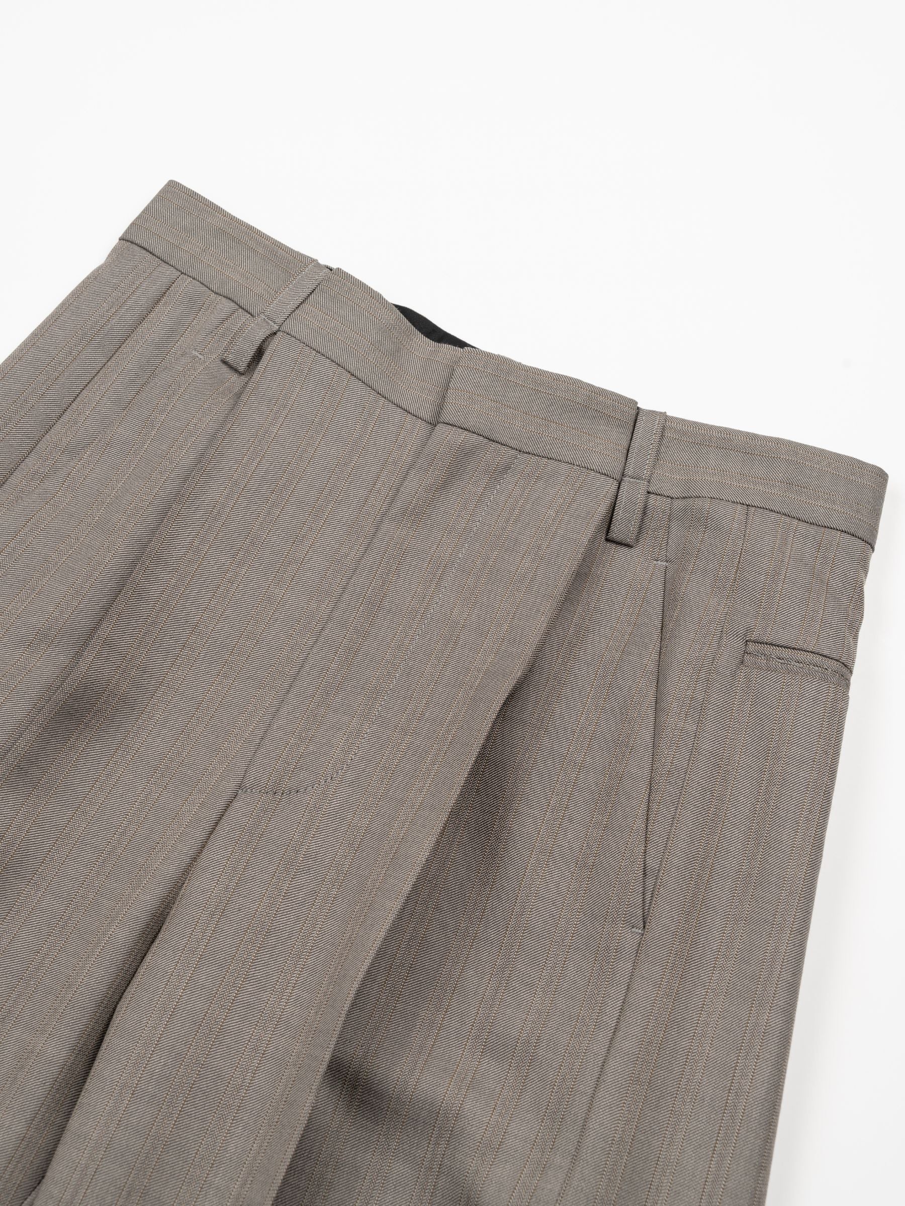 Victoria Beckham Pleated Trousers Nickel