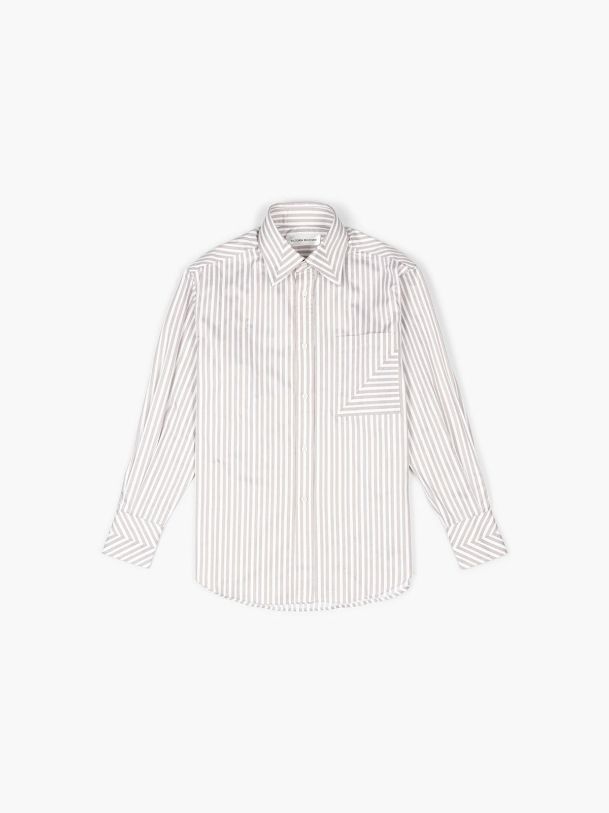 Victoria Beckham Pocket Detail Shirt Lavender Grey