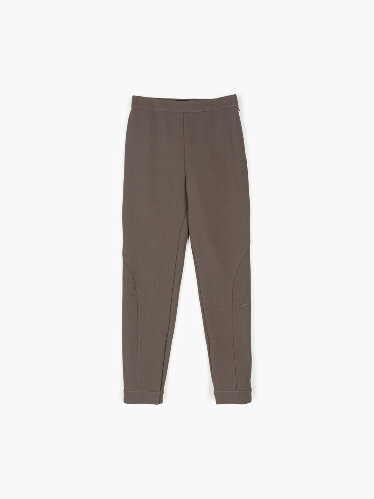 Victoria Beckham Slim Riding Trousers Khaki