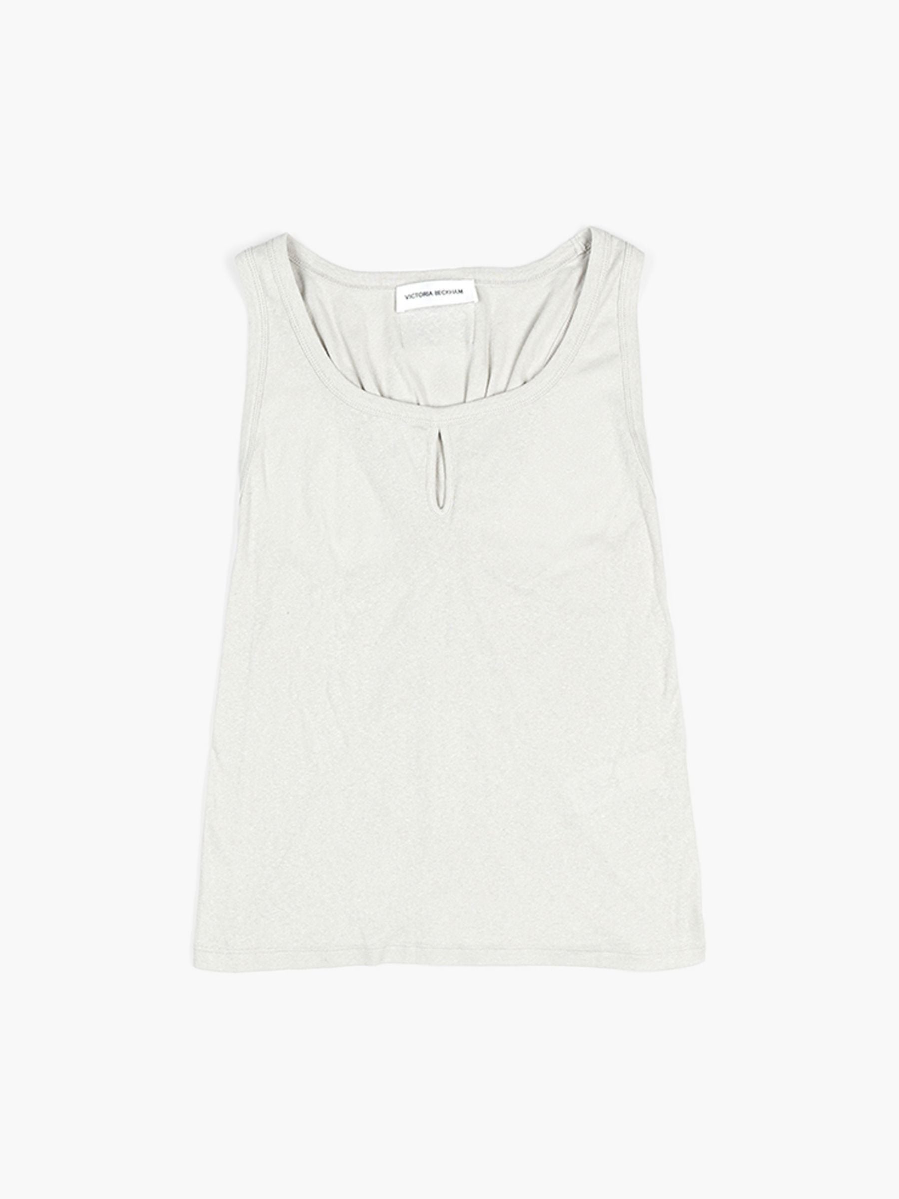 Victoria Beckham Split Detail Tank Top Magnesium