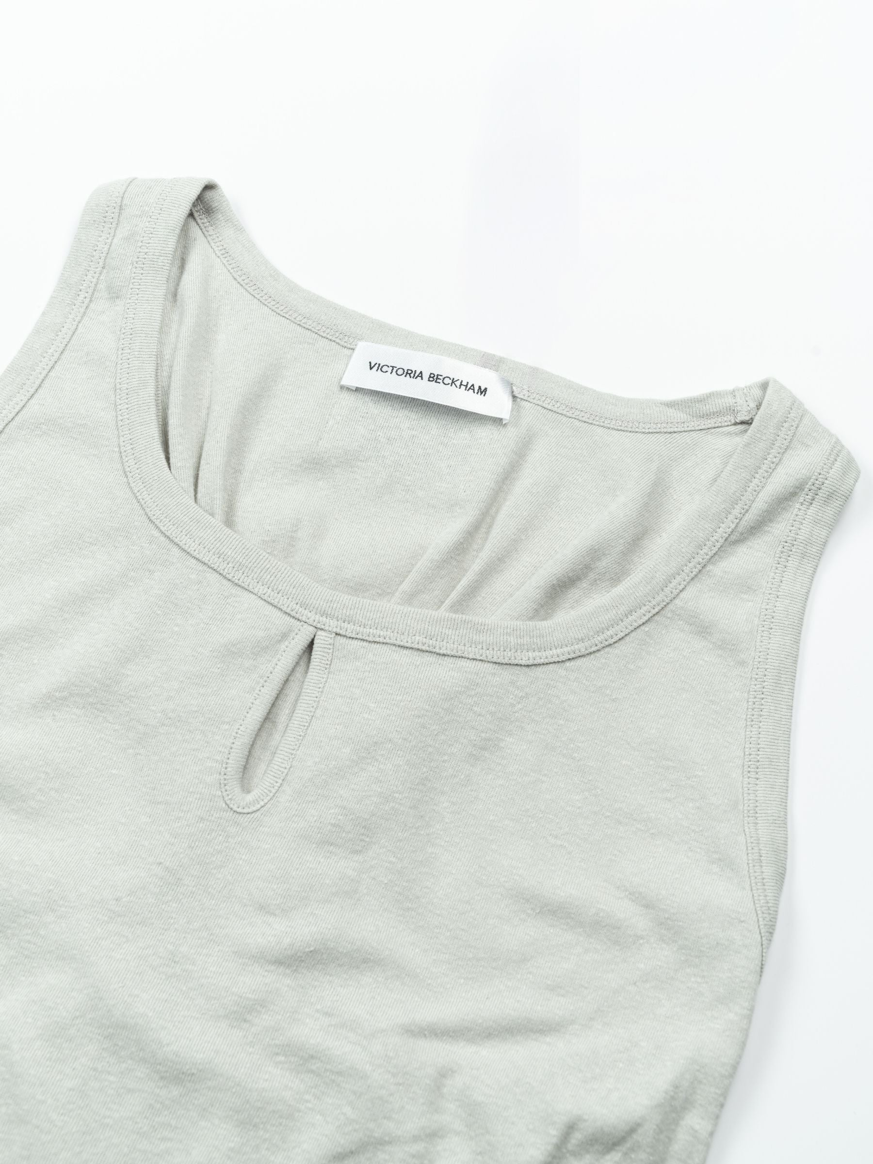 Victoria Beckham Split Detail Tank Top Magnesium