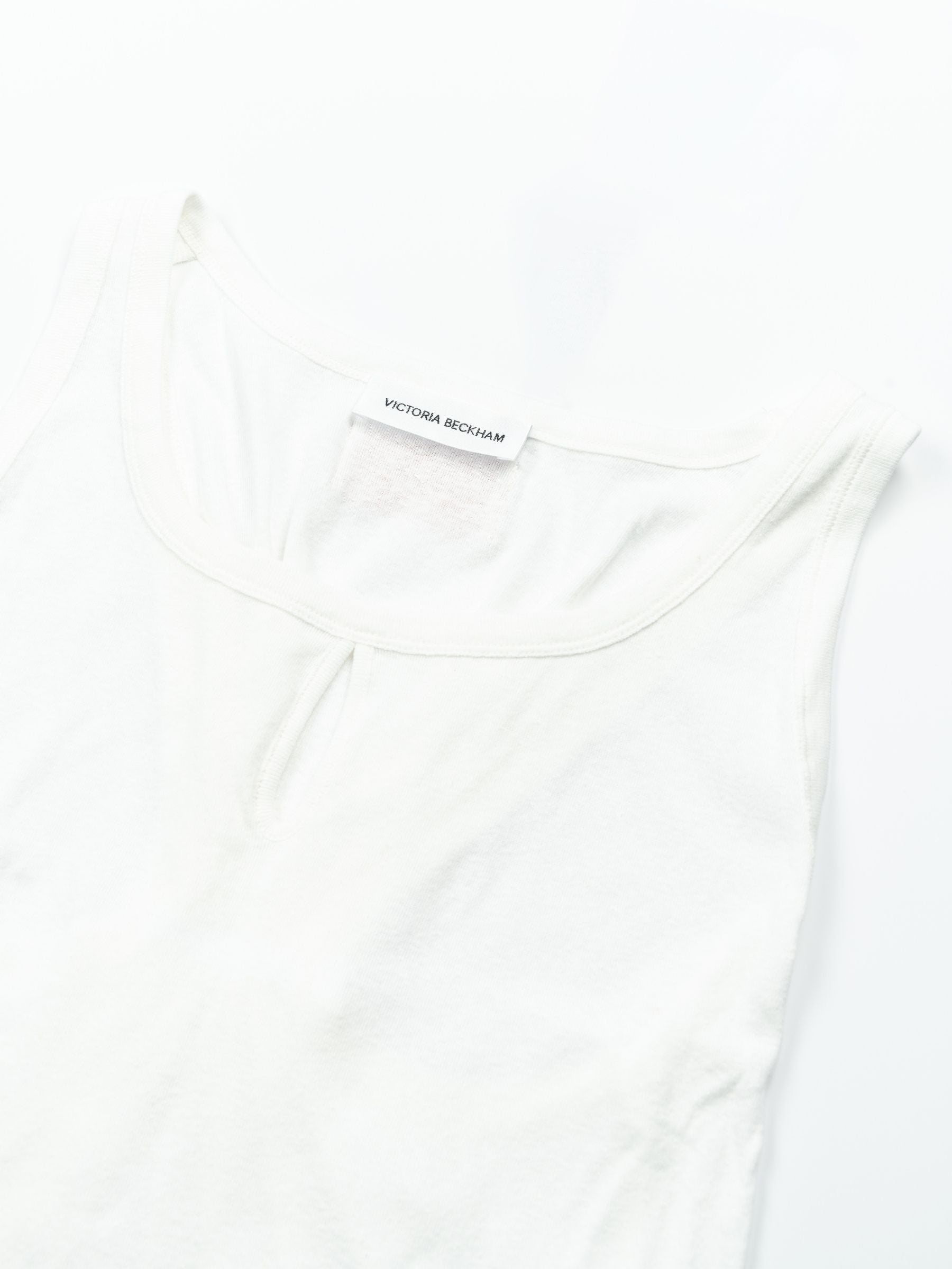 Victoria Beckham Split Detail Tank Top White