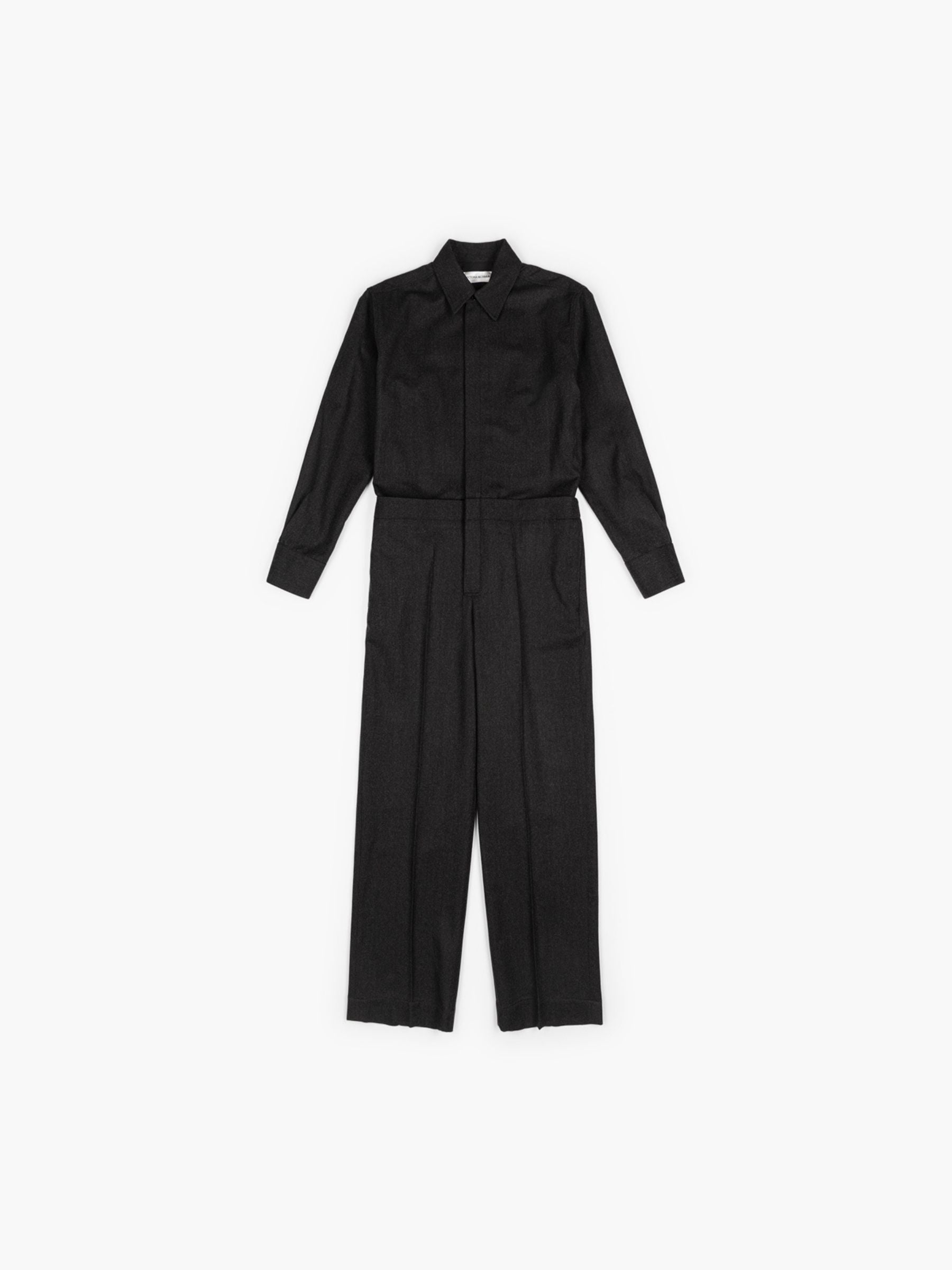 Victoria Beckham Tailored Jumpsuit Dark Grey Melange