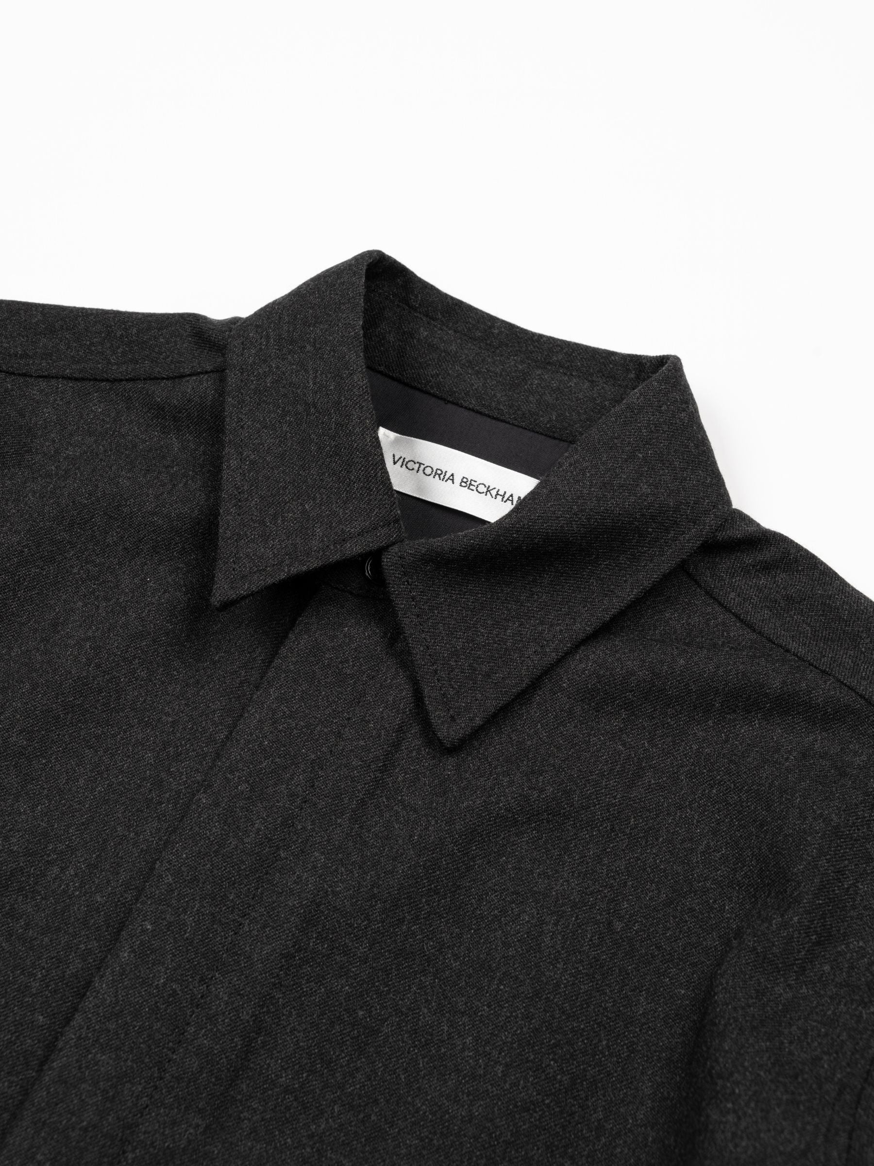 Victoria Beckham Tailored Jumpsuit Dark Grey Melange