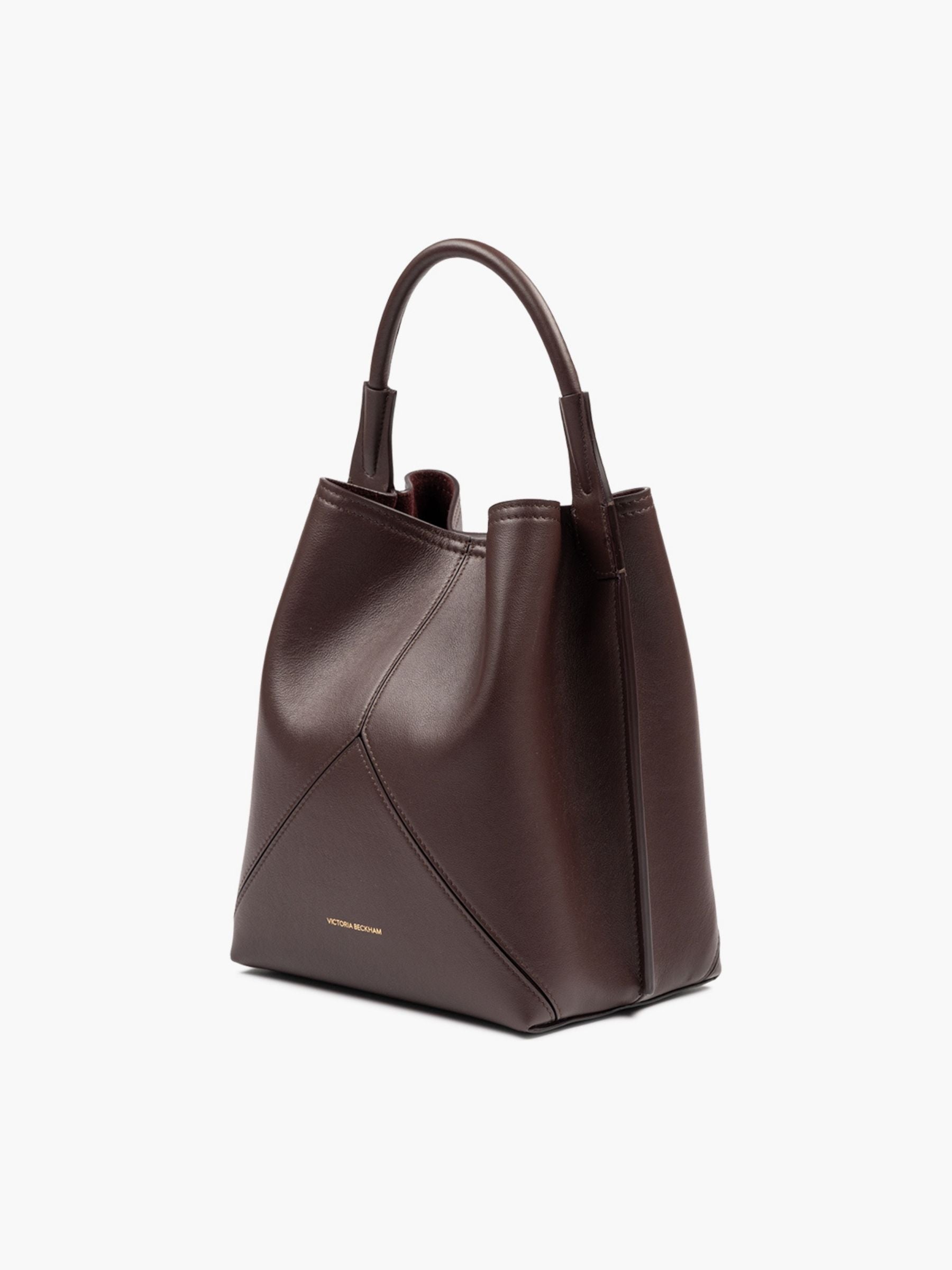 Victoria Beckham Victoria Plie Bucket Bag Dark Burgundy