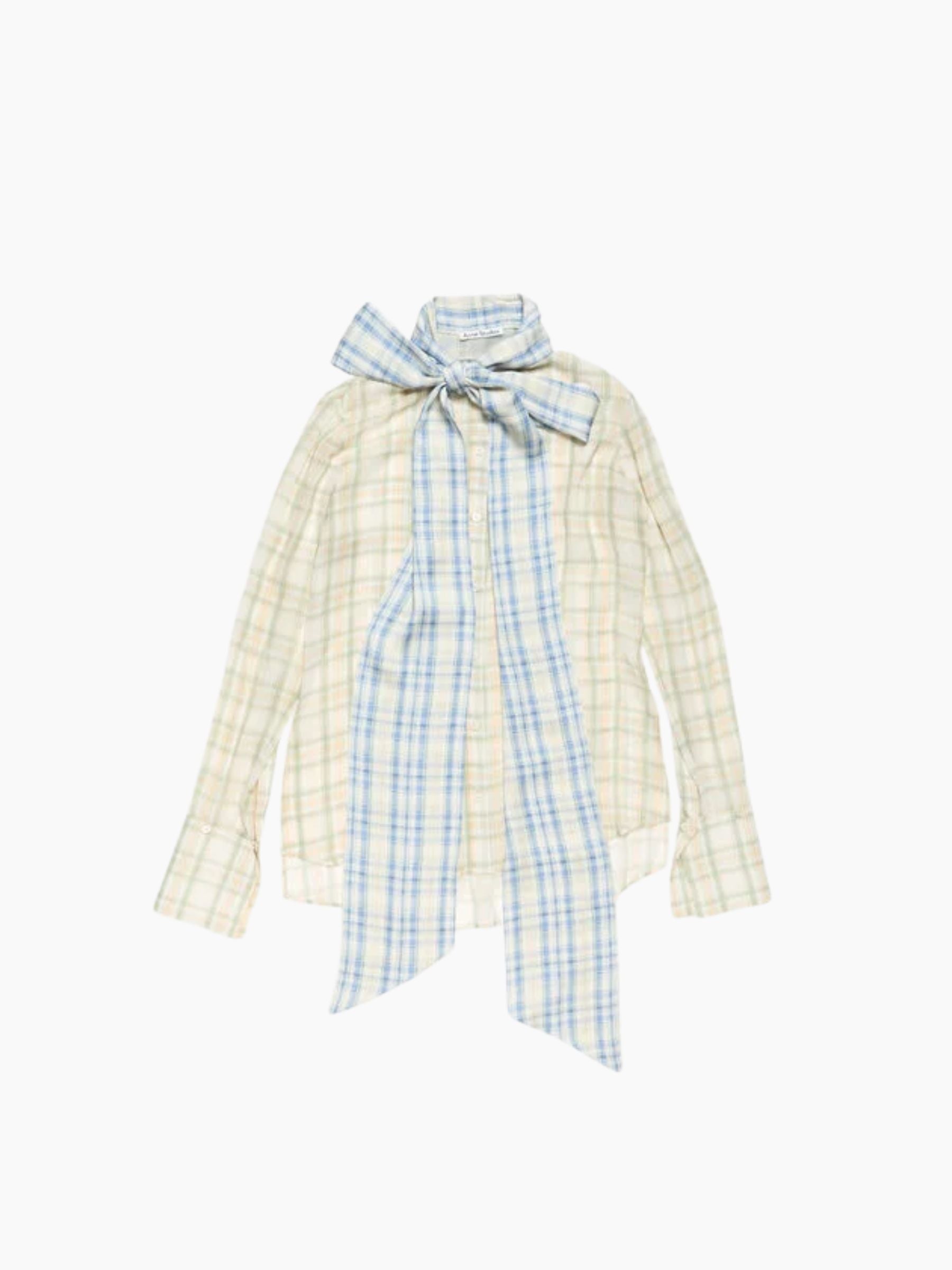 Acne Studios WN-BLOU000002 Blouse Green Orange