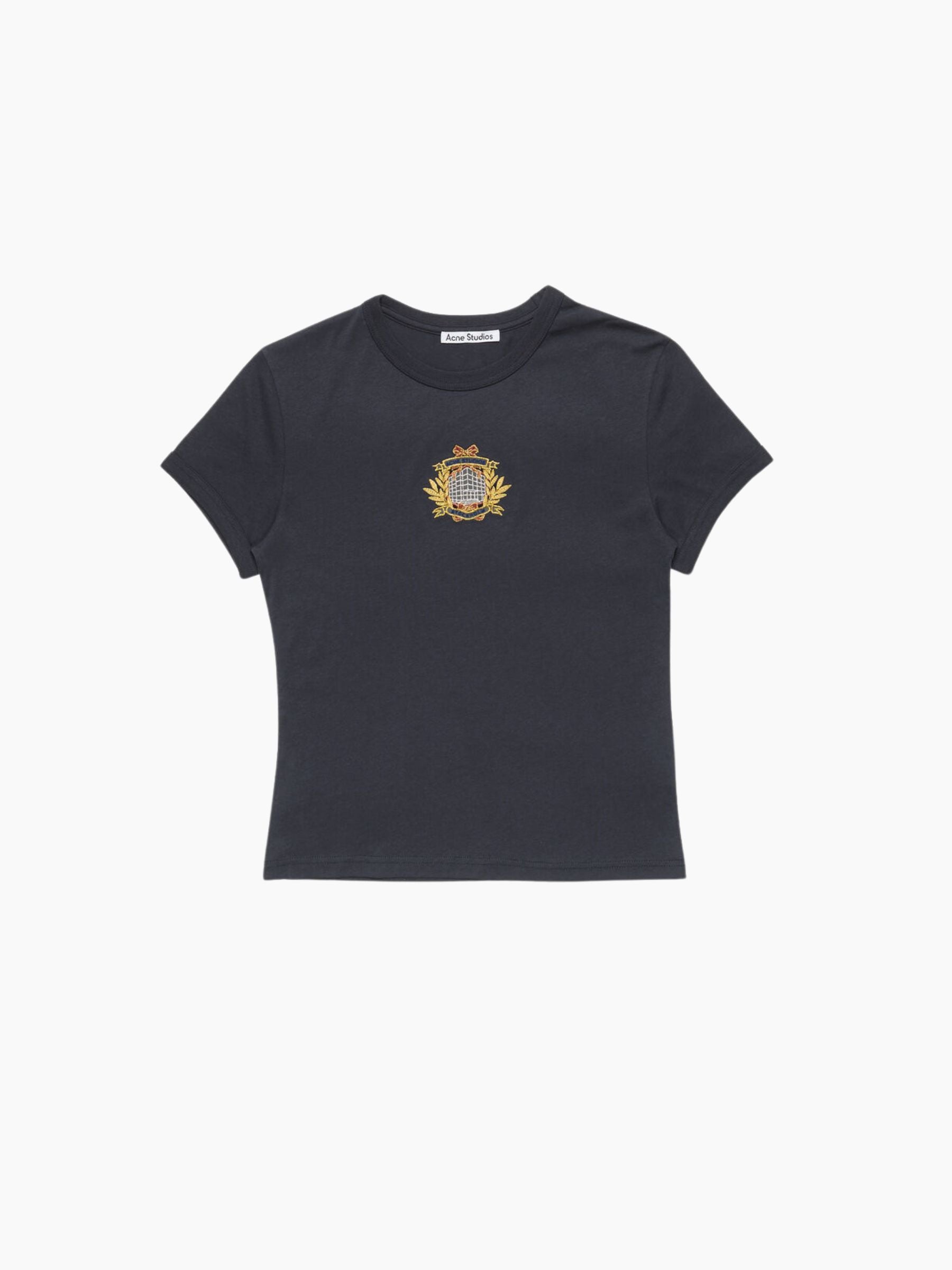 Acne Studios WN-TSHI000041 Embroidery Tee Dark Blue