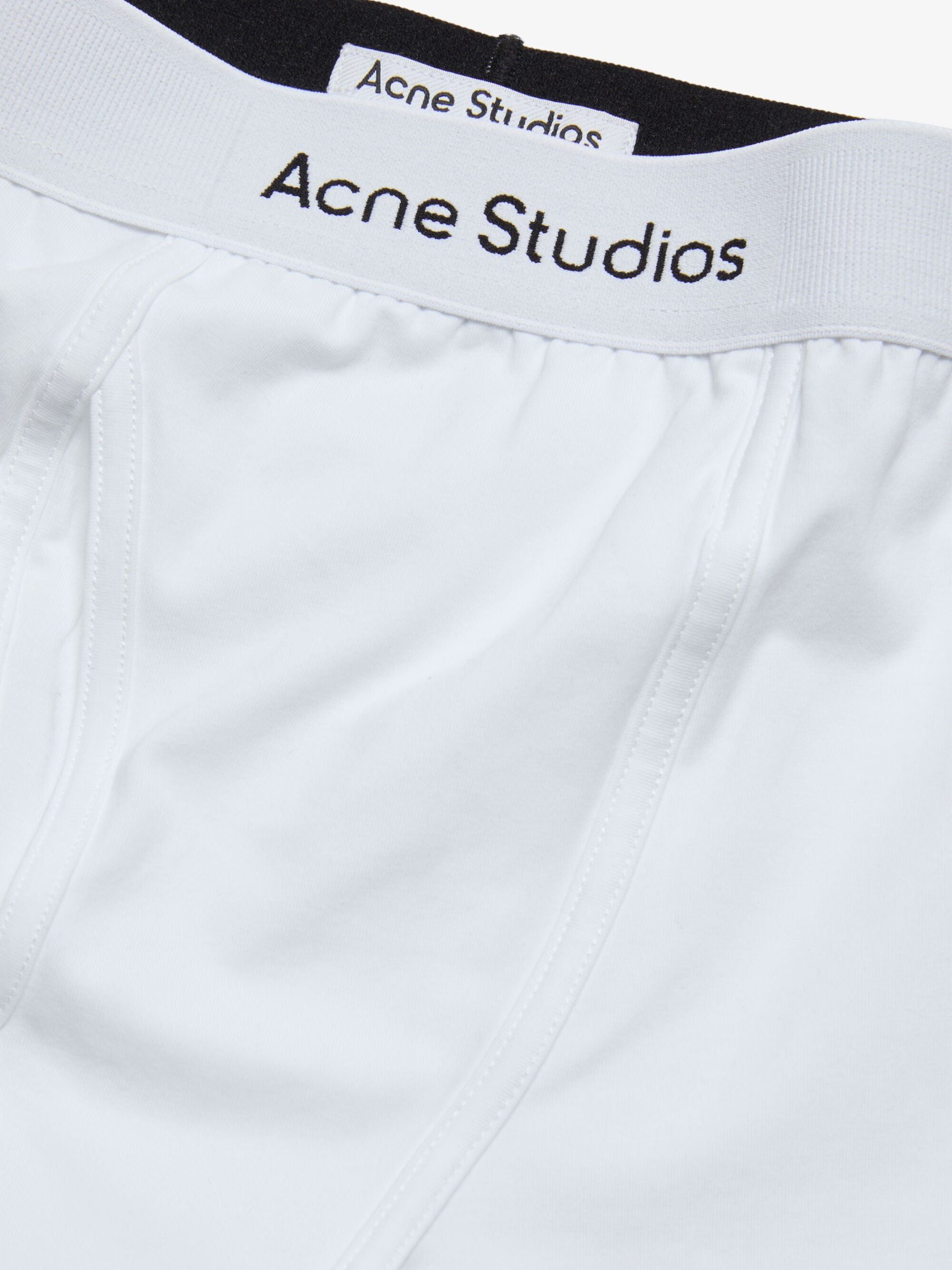 Acne Studios M Underwear Logo Boxers Optic White