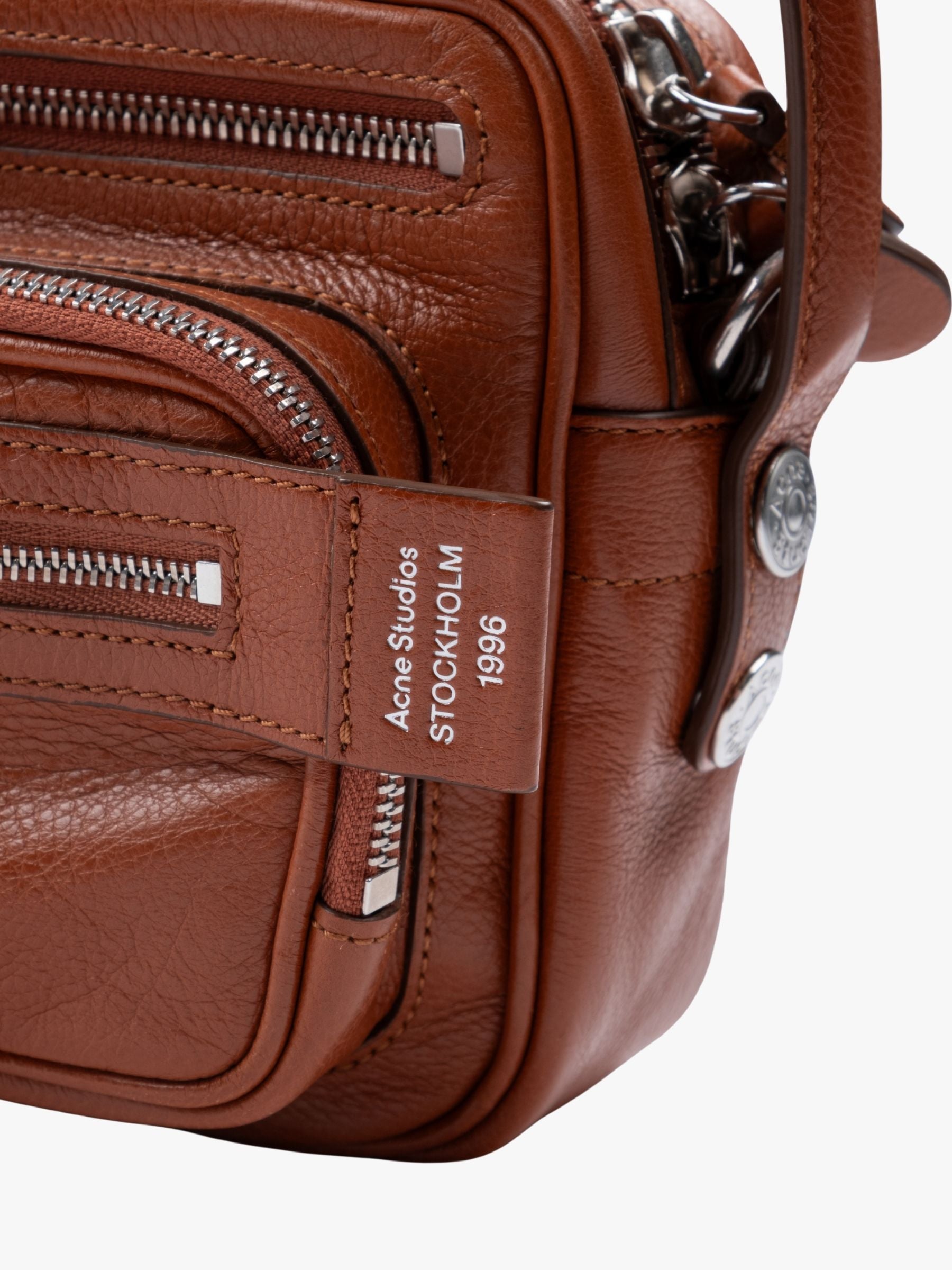 Acne Studios Camero Party Bag Cognac Brown