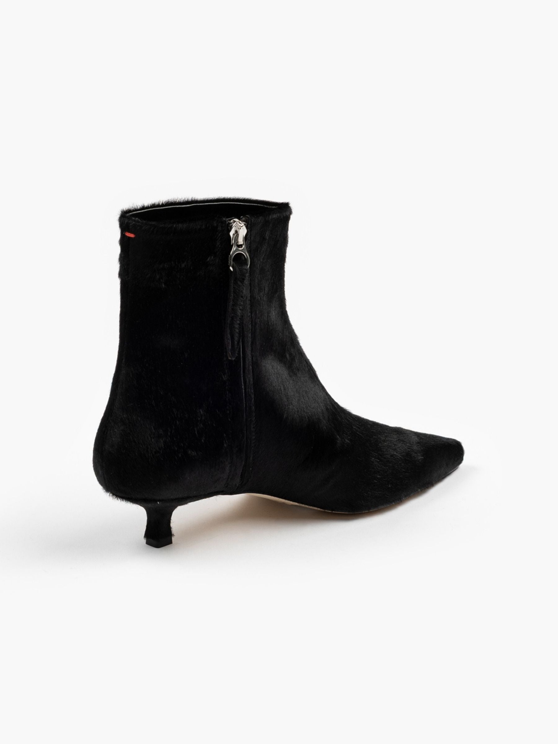 Aeyde Sofie Ponyhair Ankle Boots Black