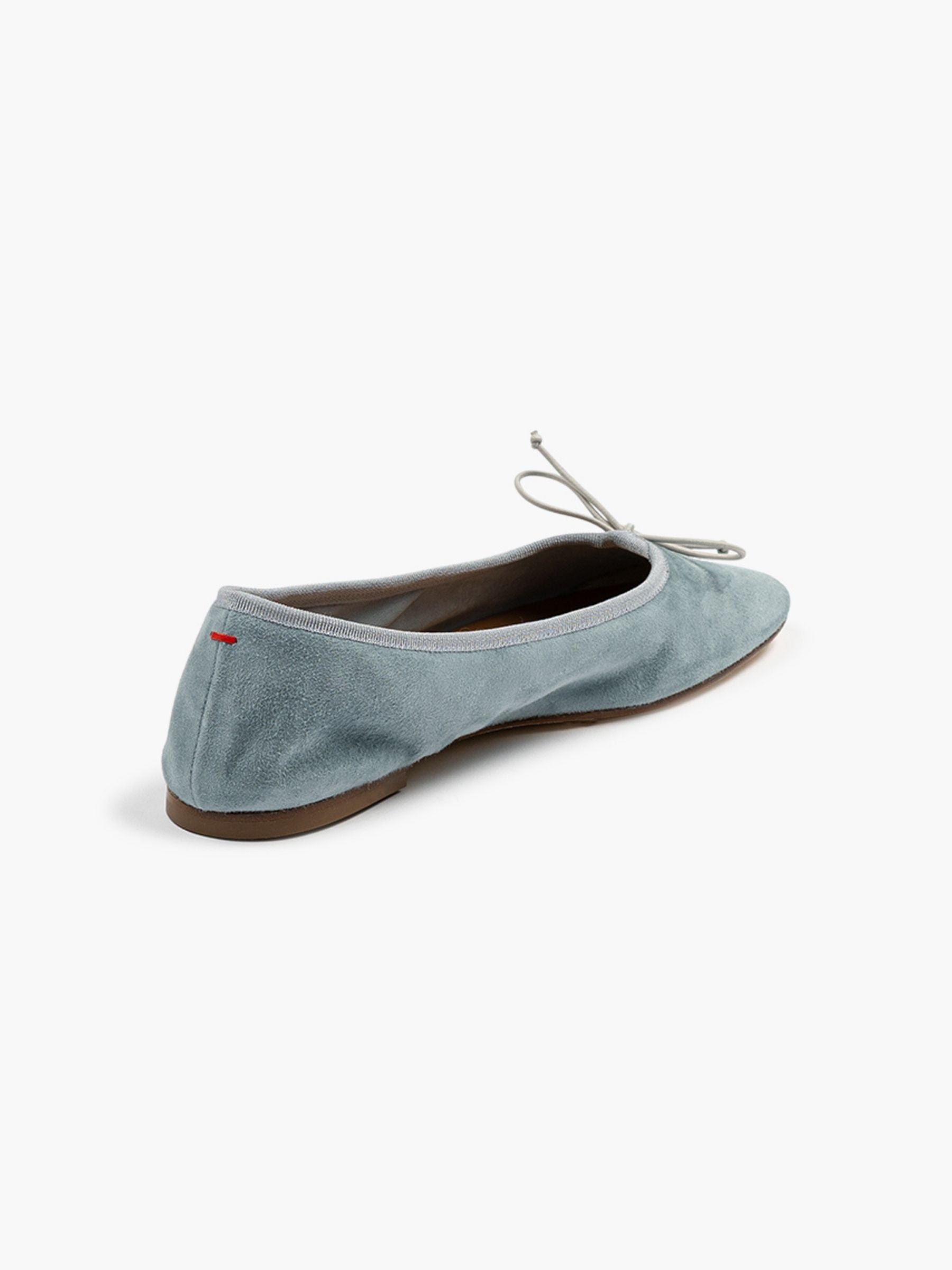 Aeyde Tiby Kid Suede Leather Ballerina Glass