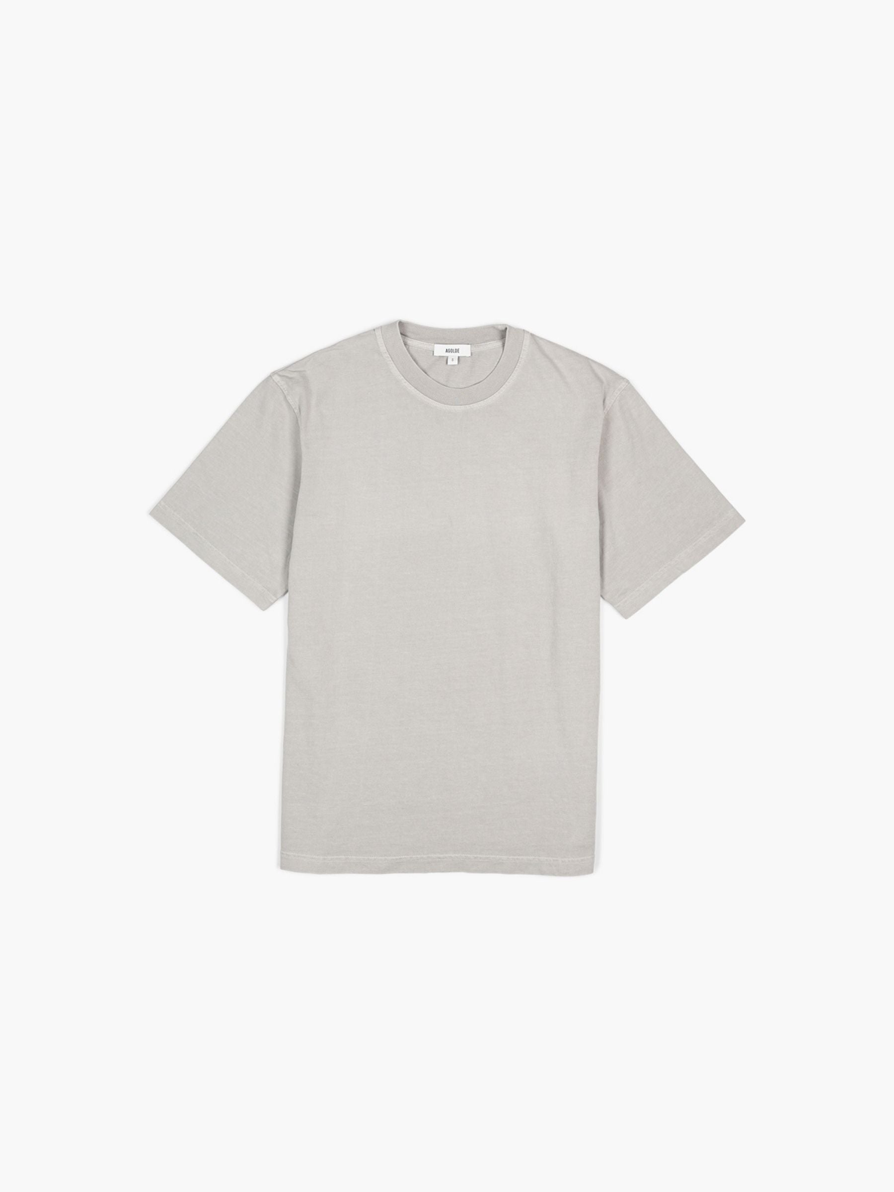 Agolde Asha Mock Neck Tee Taupe