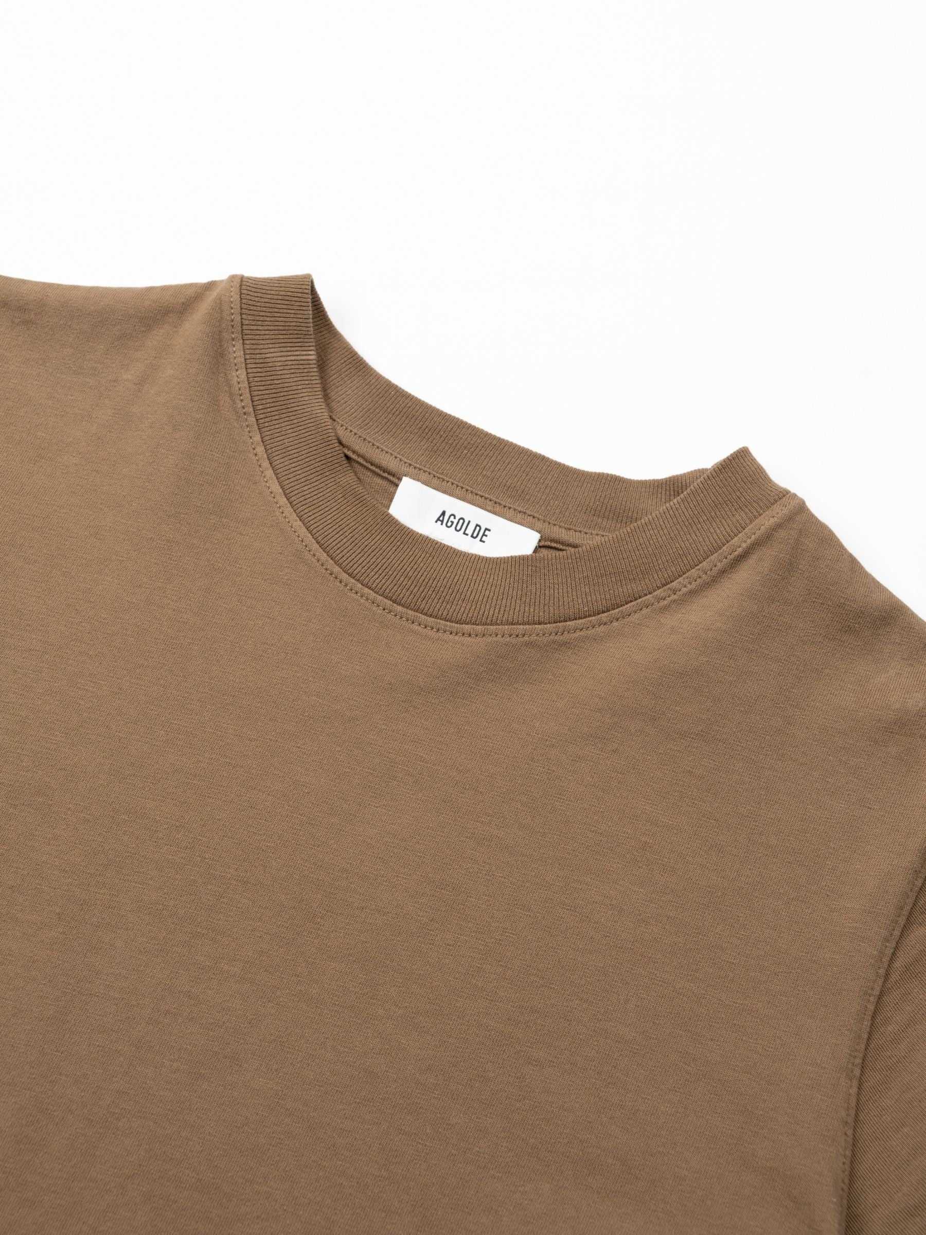 Agolde Bryce Cap Longline Sleeve Tee Hamoa