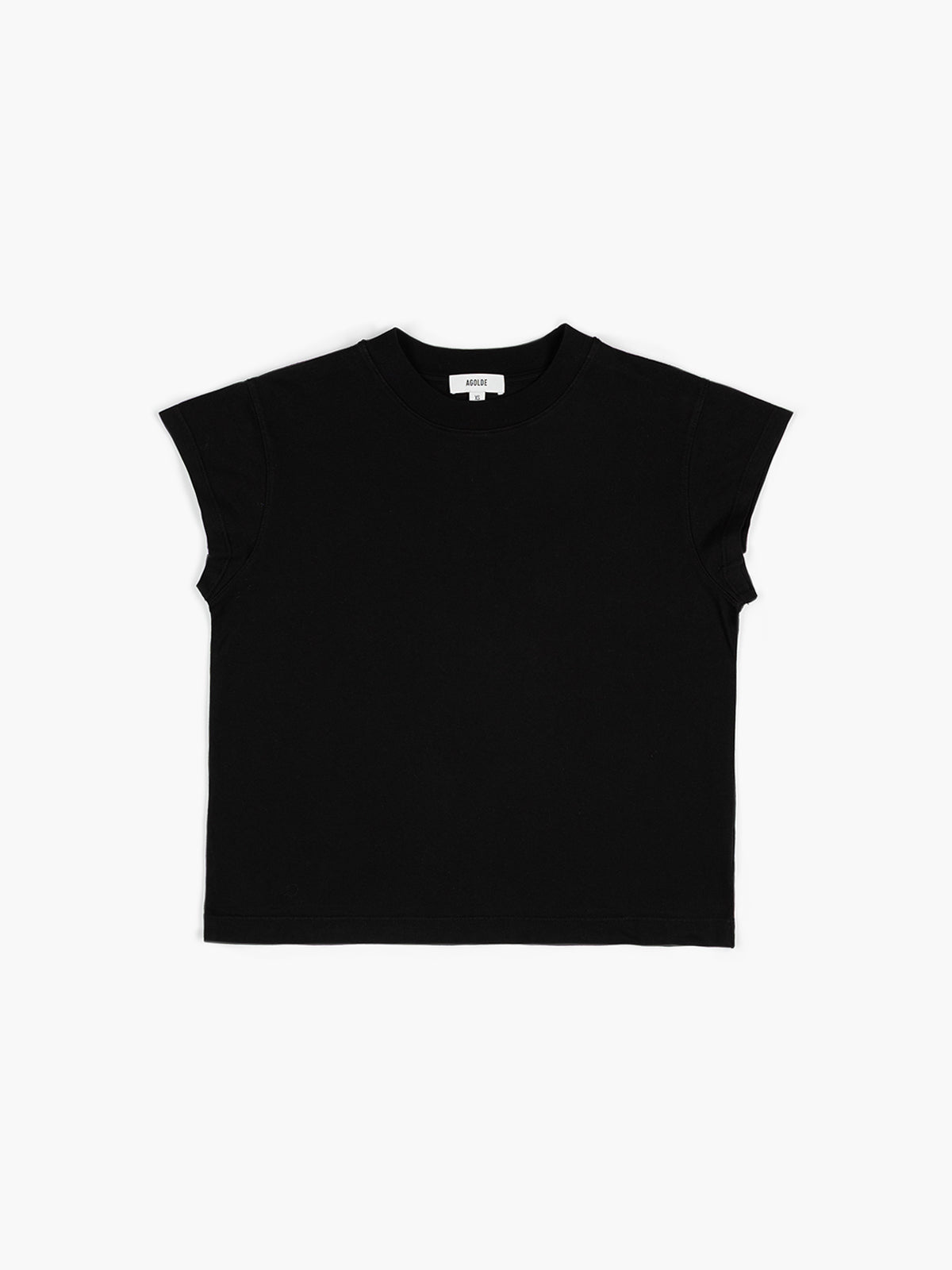 Agolde Bryce Cap Sleeve Tee Black