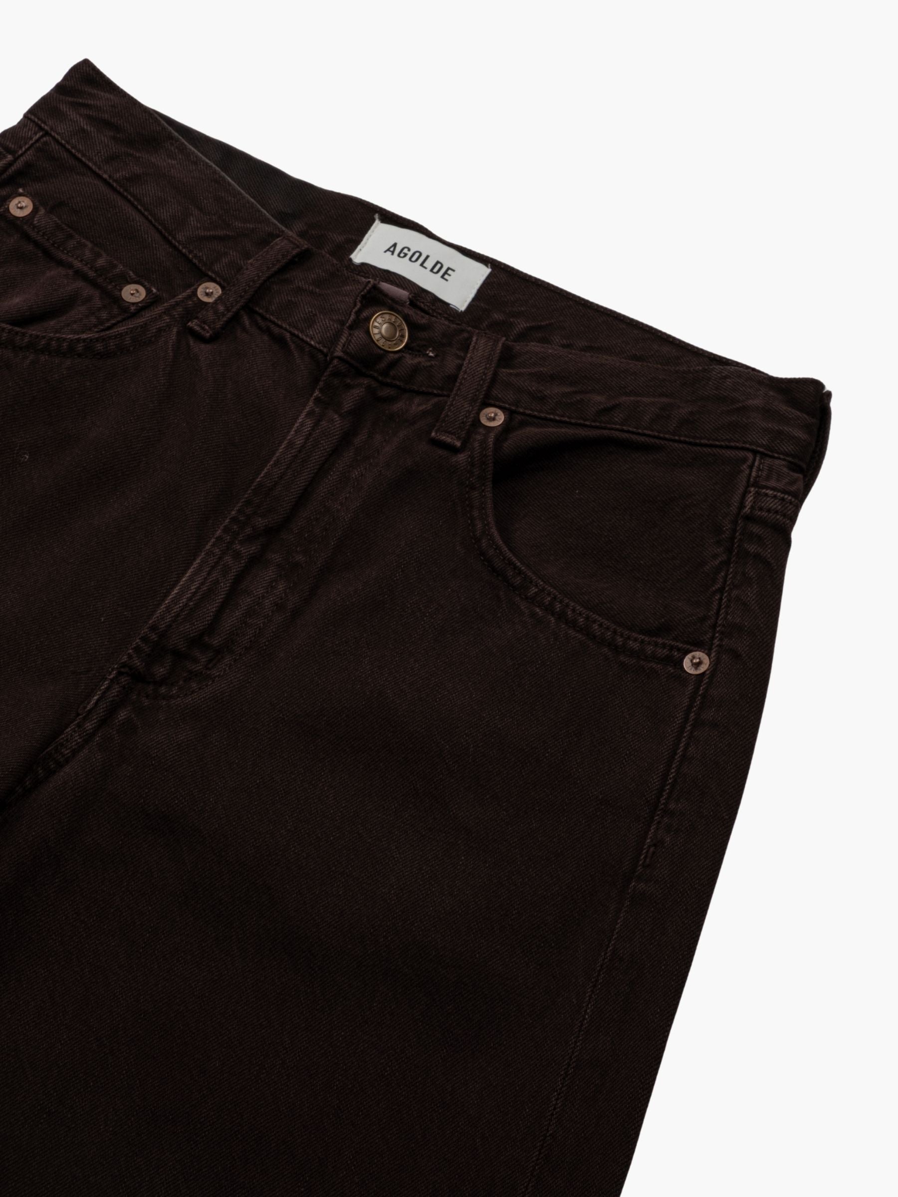 Agolde Low Curve Jean Denim Pants Sloe Berry