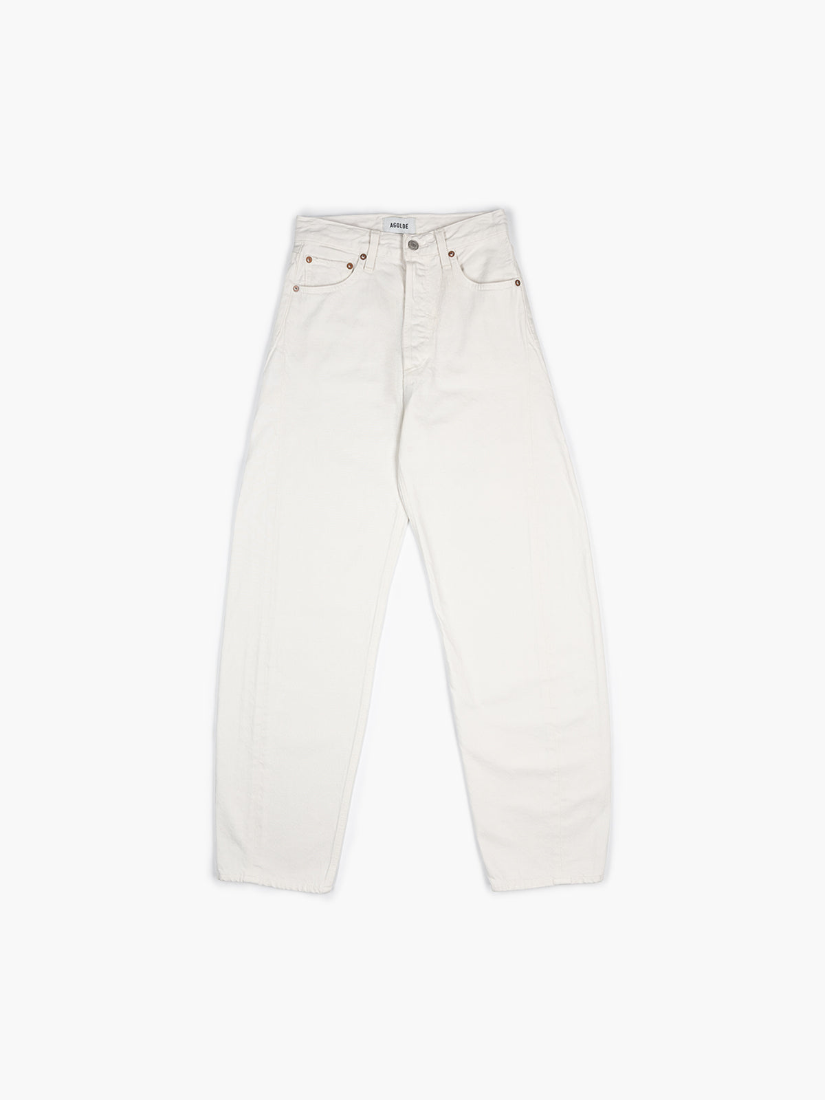 Agolde Luna Pieced Jean Chalk White