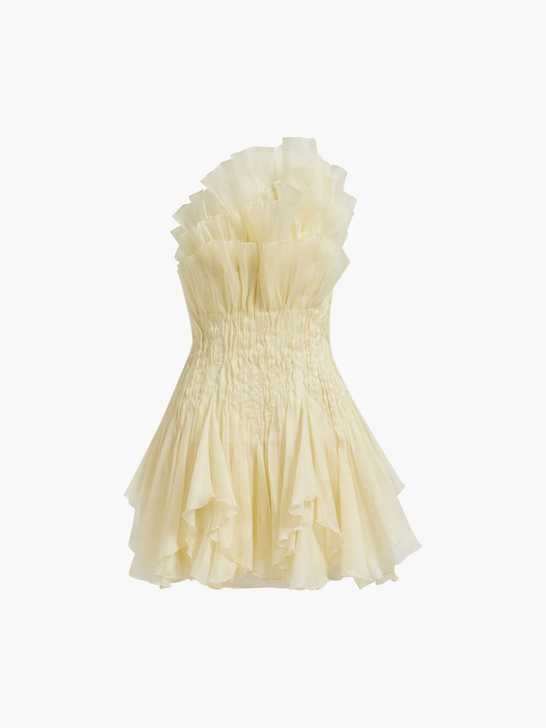 Aje Nisha Mini Dress Pastel Yellow