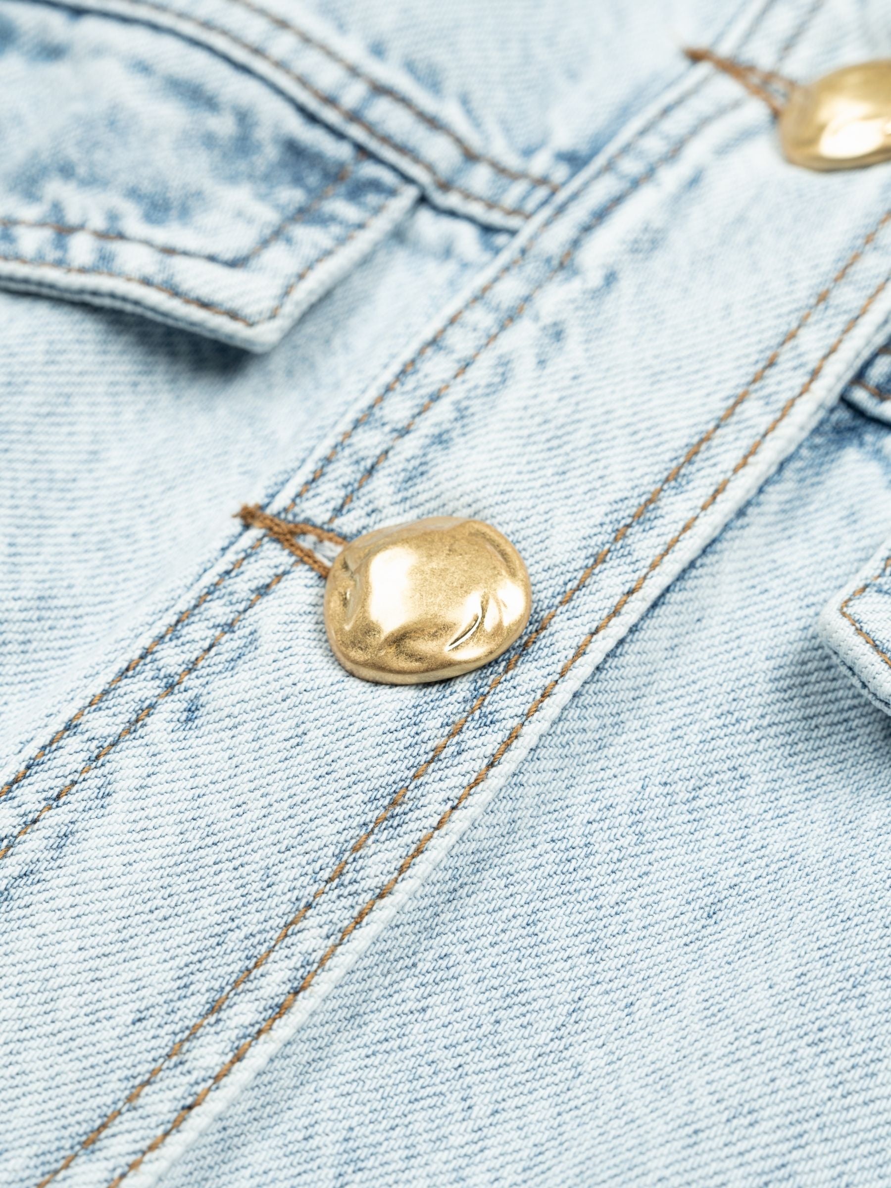 Aje Noa Denim Mini Dress Seasalt