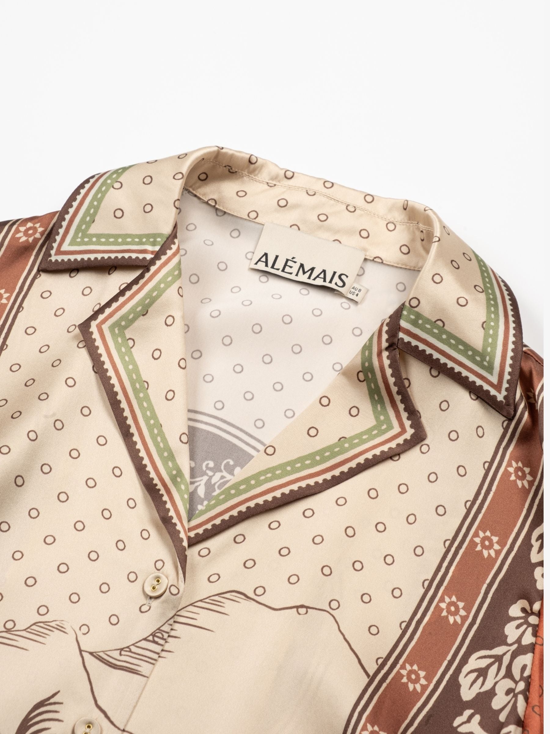 Alemais Alberta Silk Shirt Multi