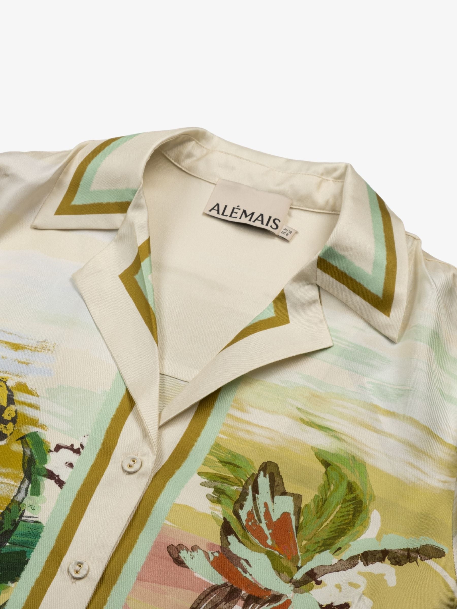 Alemais Jungle Boogie Silk Shirt Multi