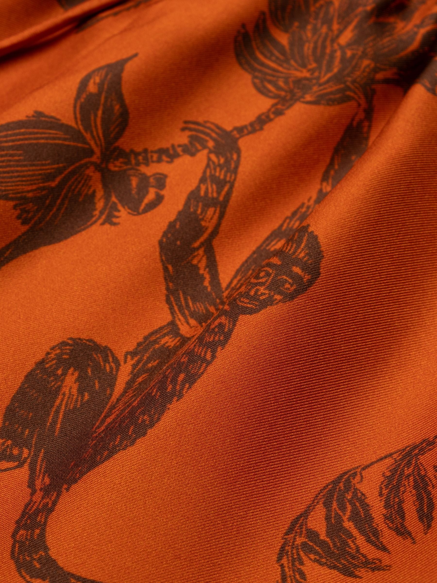 Alemais Monkey Dance Silk Palazzo Pant Rust