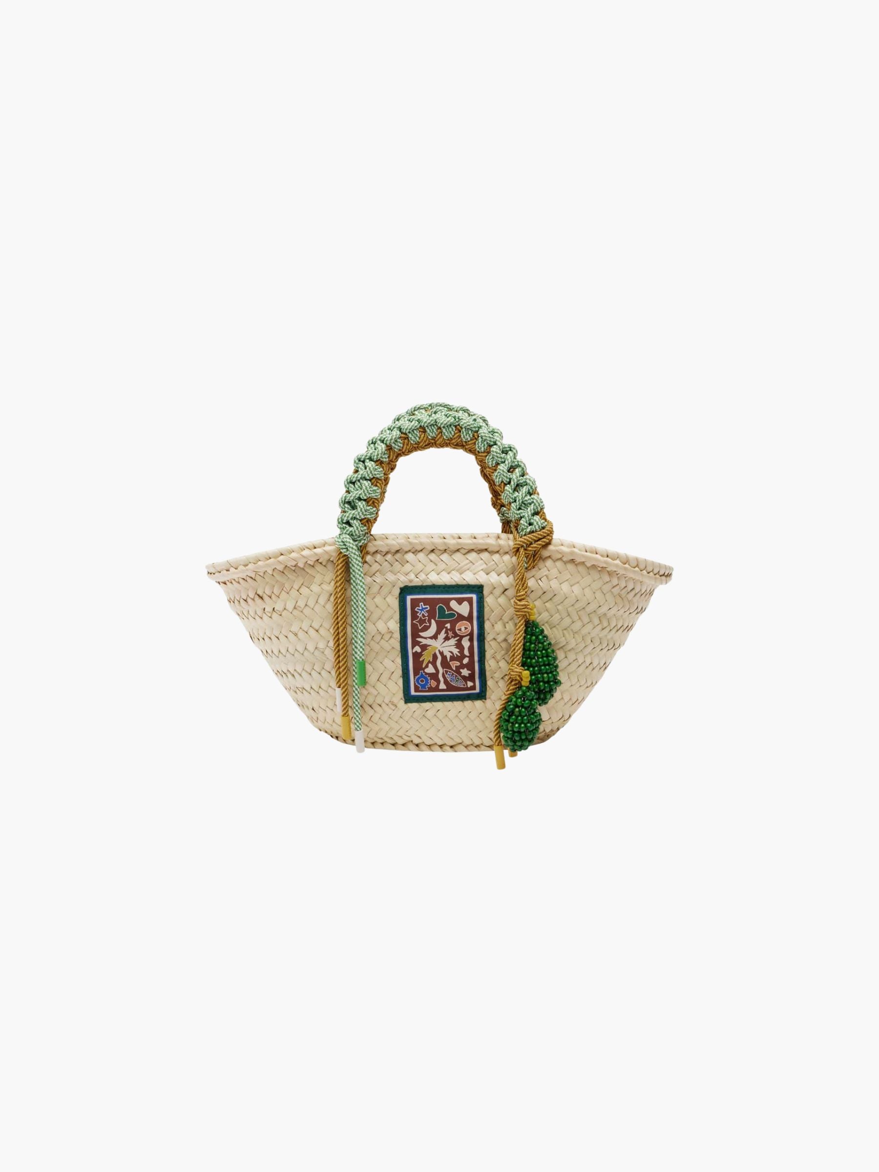 Alemais x LRNCE Macrame Mini Basket Blonde