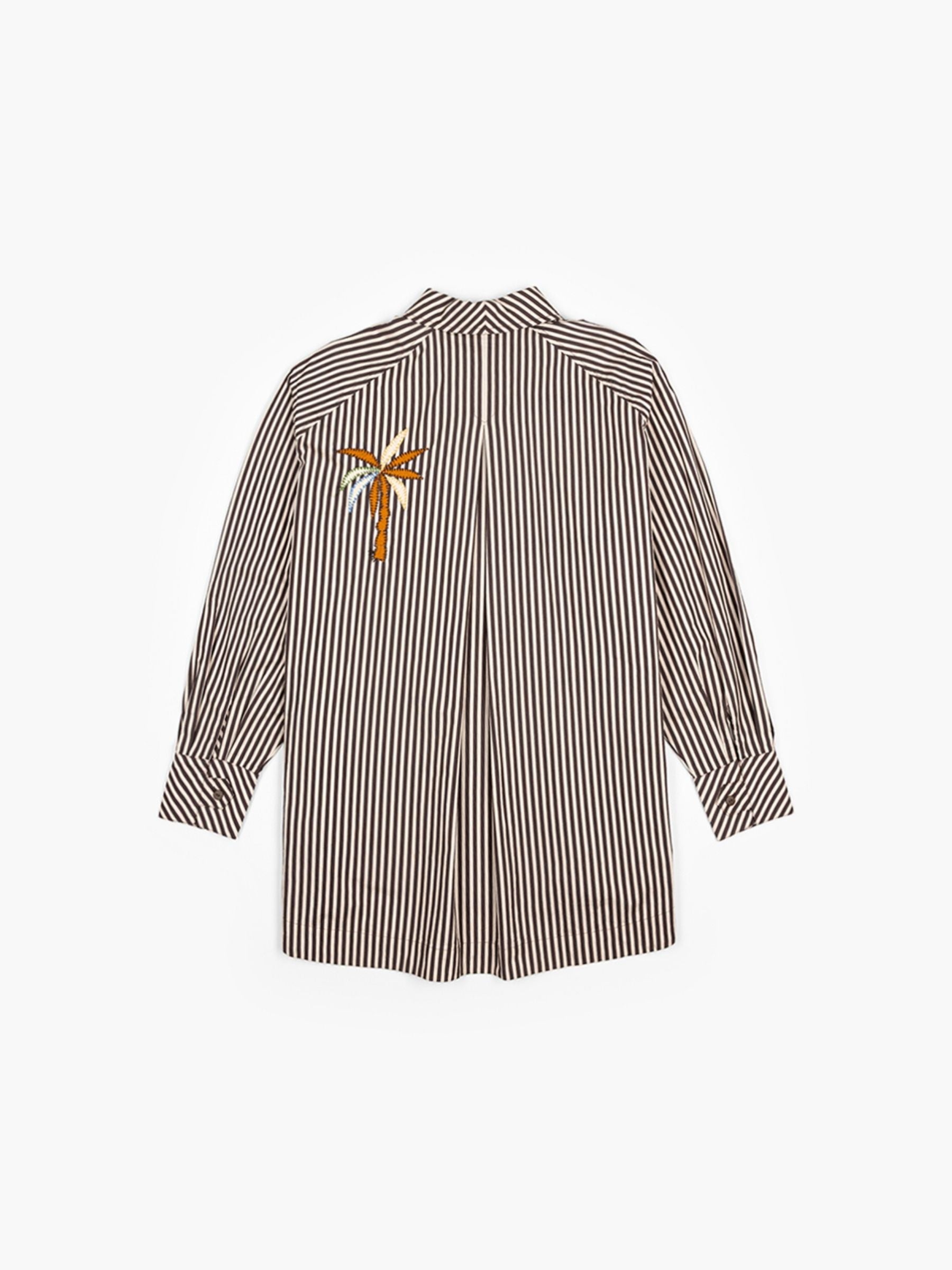 Alemais x LRNCE Sirocco Embroidered Shirt Stripe