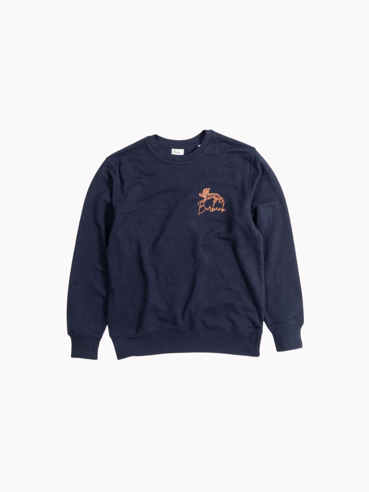 Burbank Classic Logo Crewneck Sweater Dark Blue