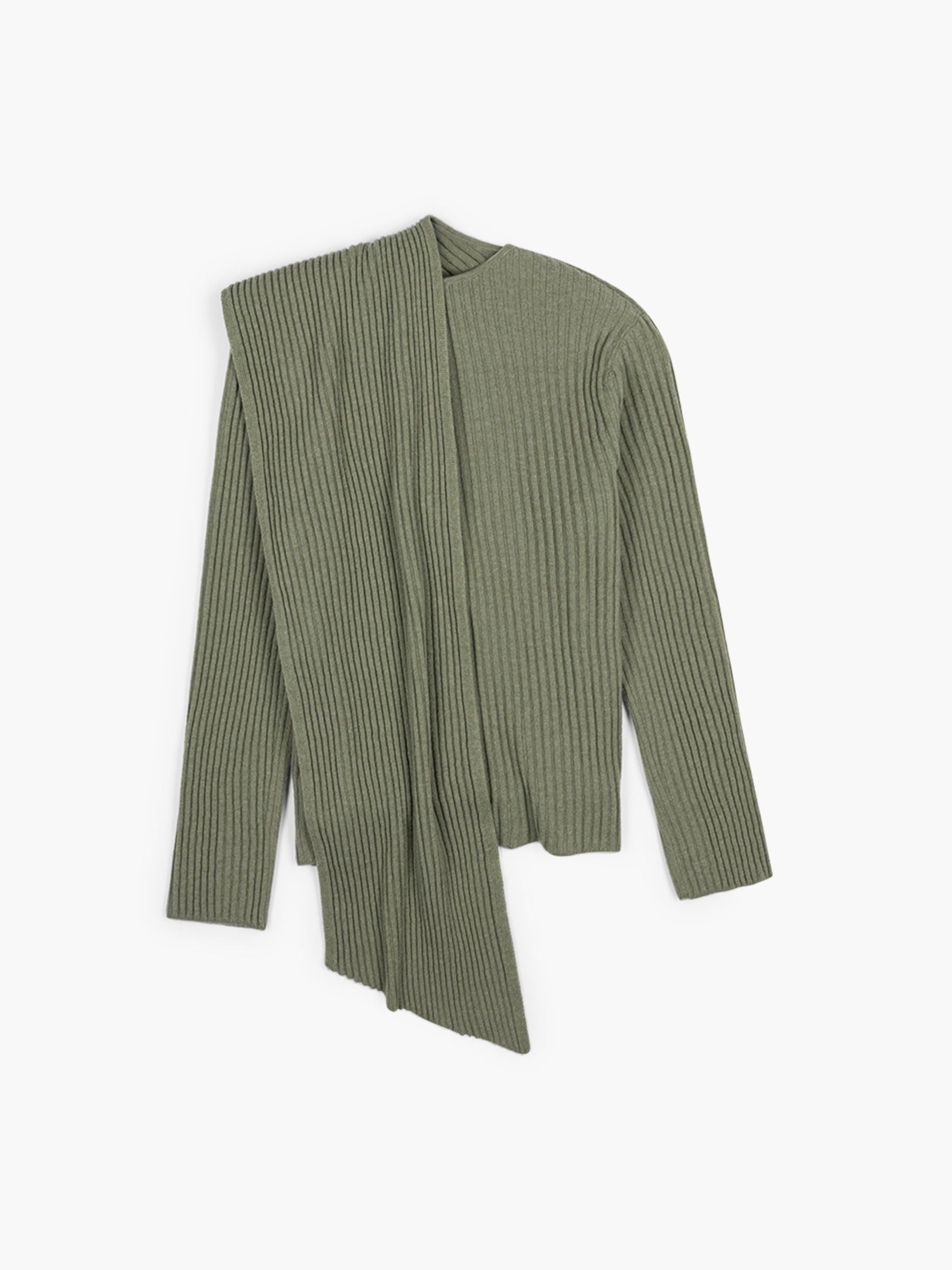 Christian Wijnants Kayal Rib Pullover Olive